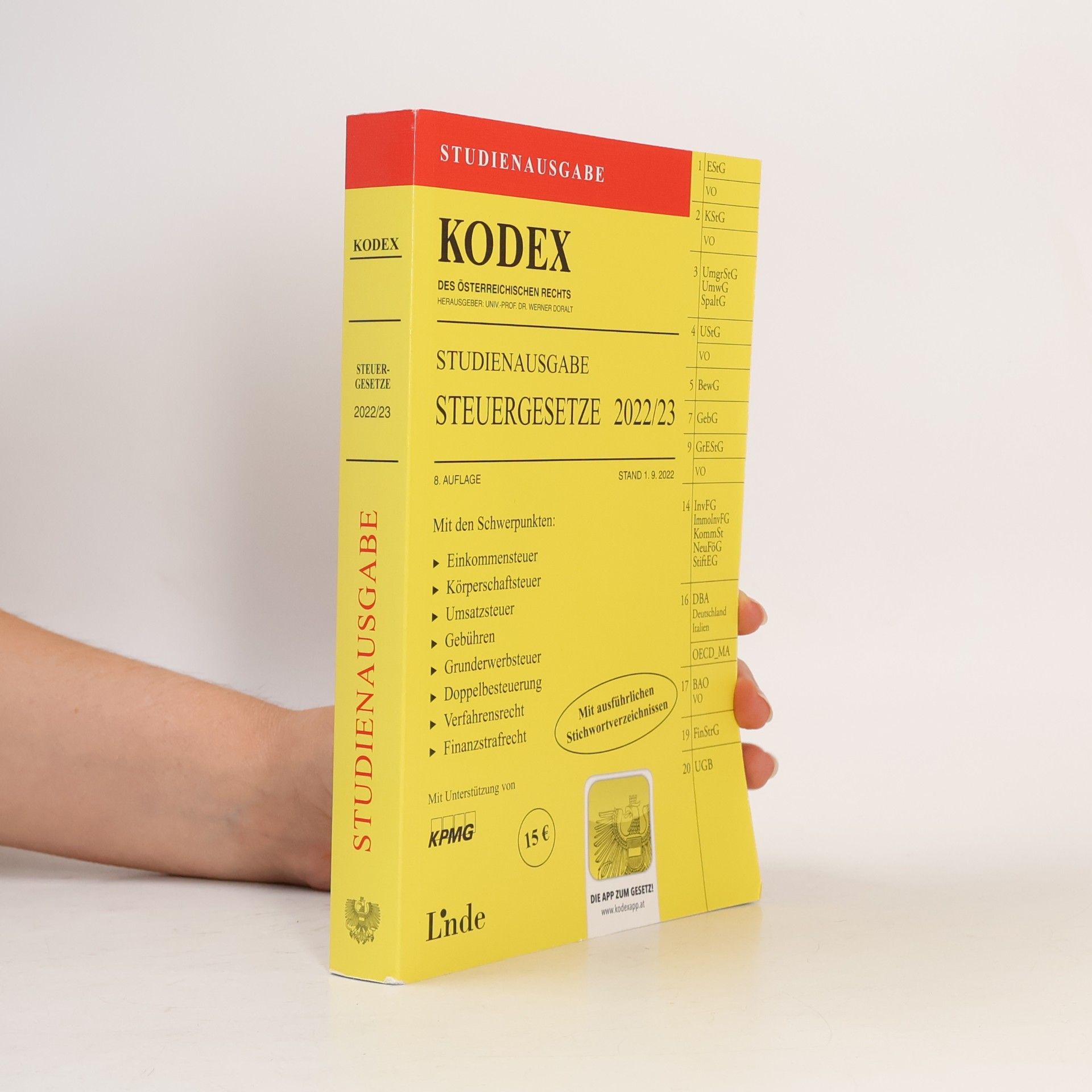 Werner Doralt Kodex des Österreichischen Rechts - 2022/23: Kodex Studienausgabe Steuergesetze 2022/23
