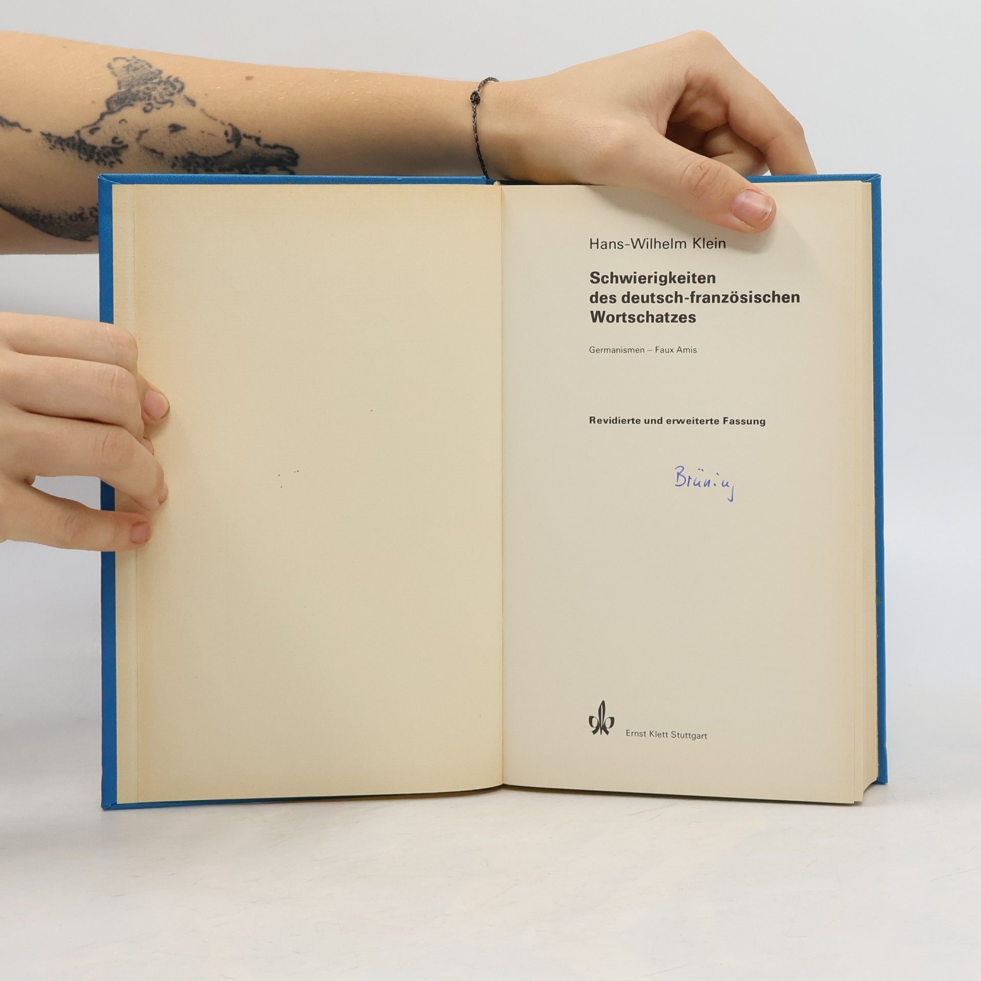 Hans-Wilhelm Klein Schwierigkeiten des deutsch-französischen Wortschatzes