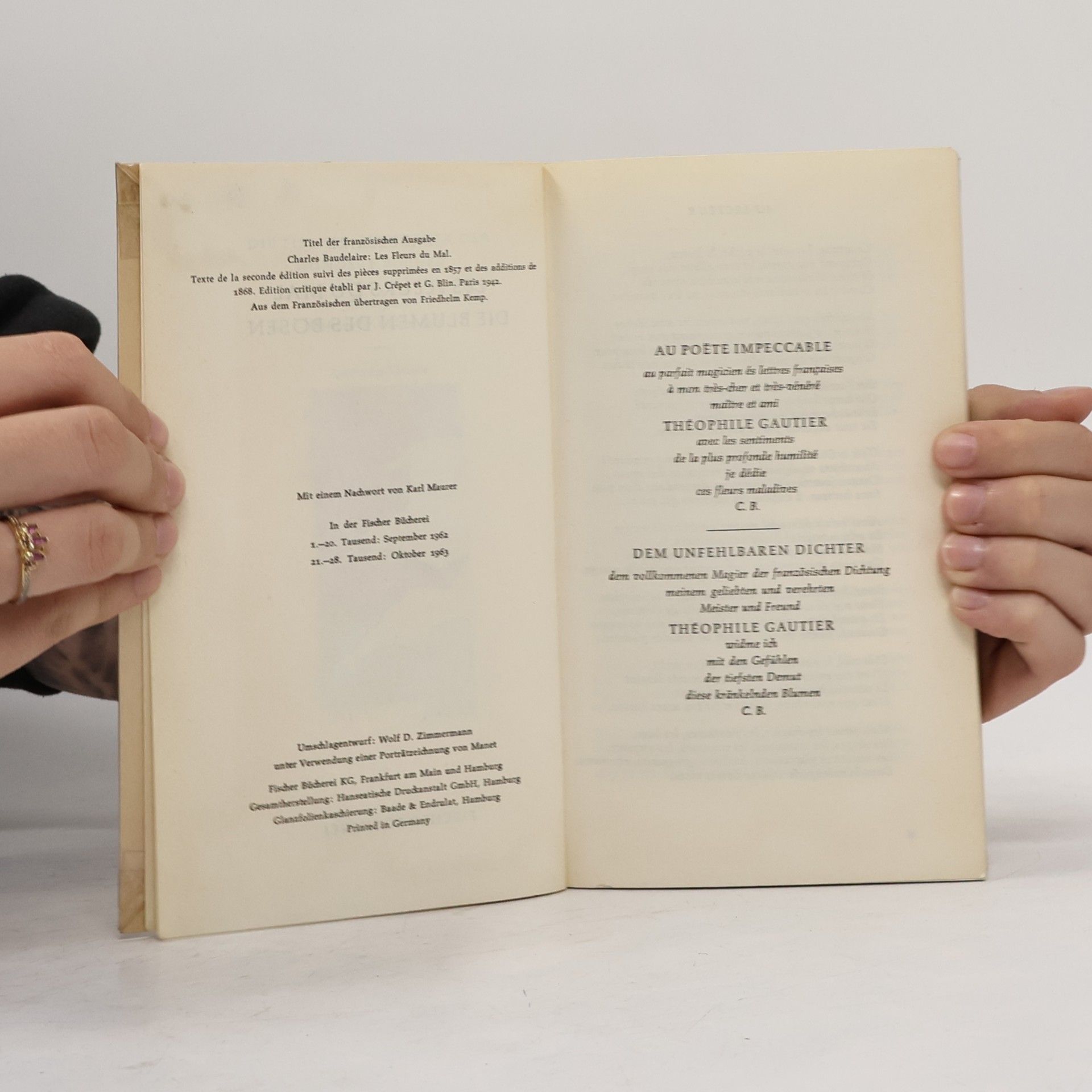 Charles Baudelaire Les Fleurs du Mal. Die Blumen des Bösen