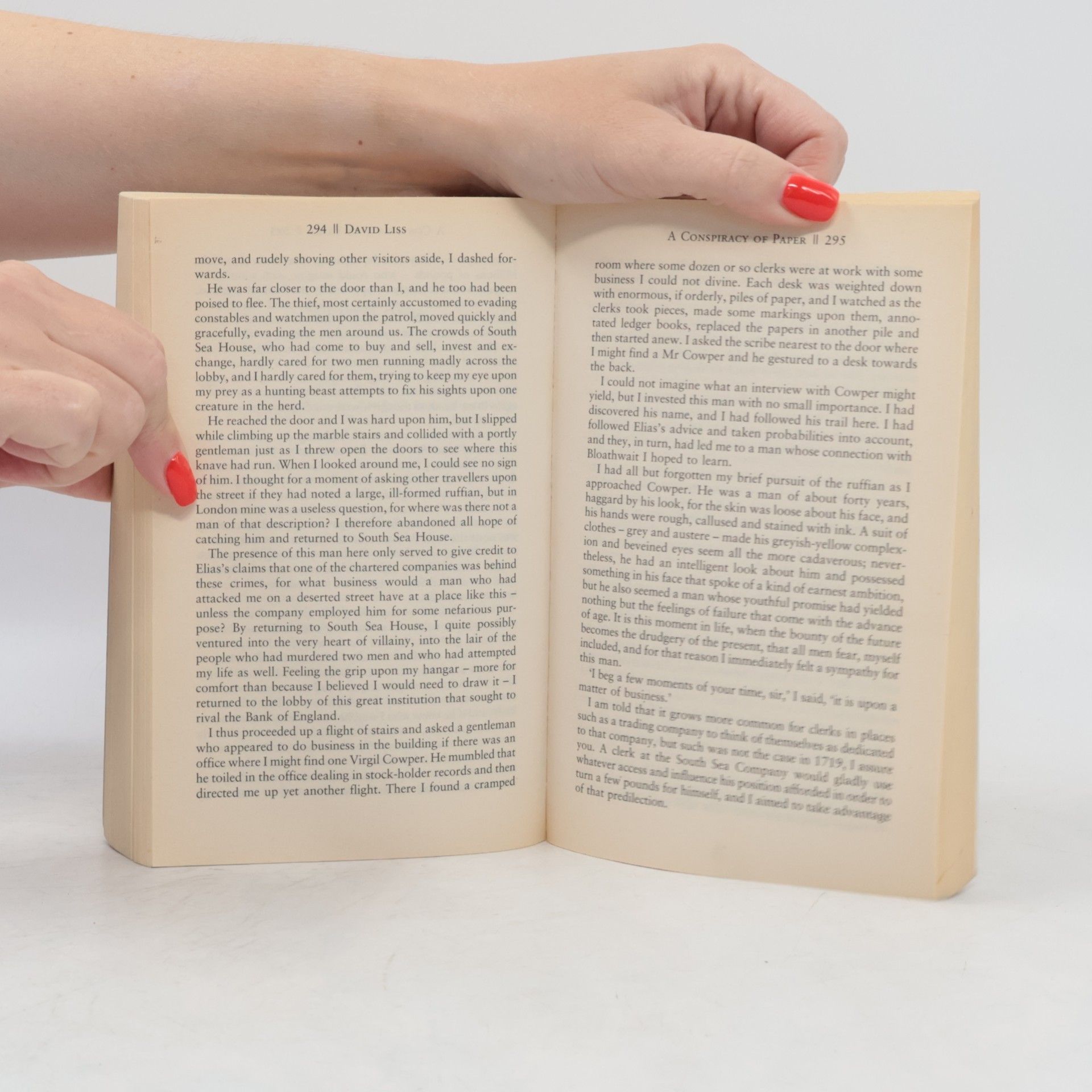 David Liss A Conspiracy of Paper