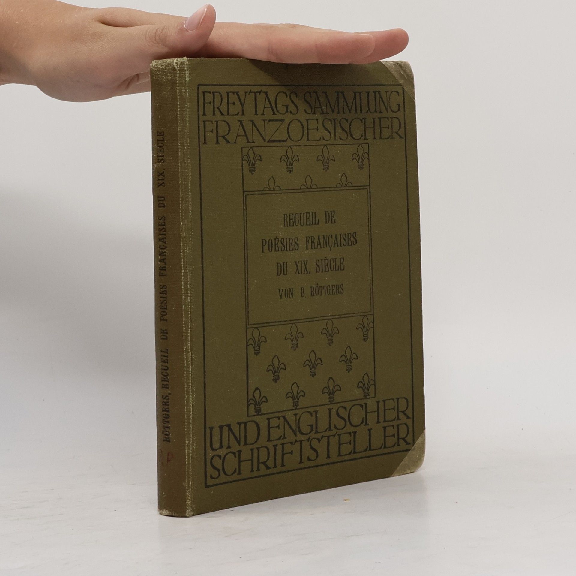 B. Röttgers Recueil de poésies françaises du XIX. siècle