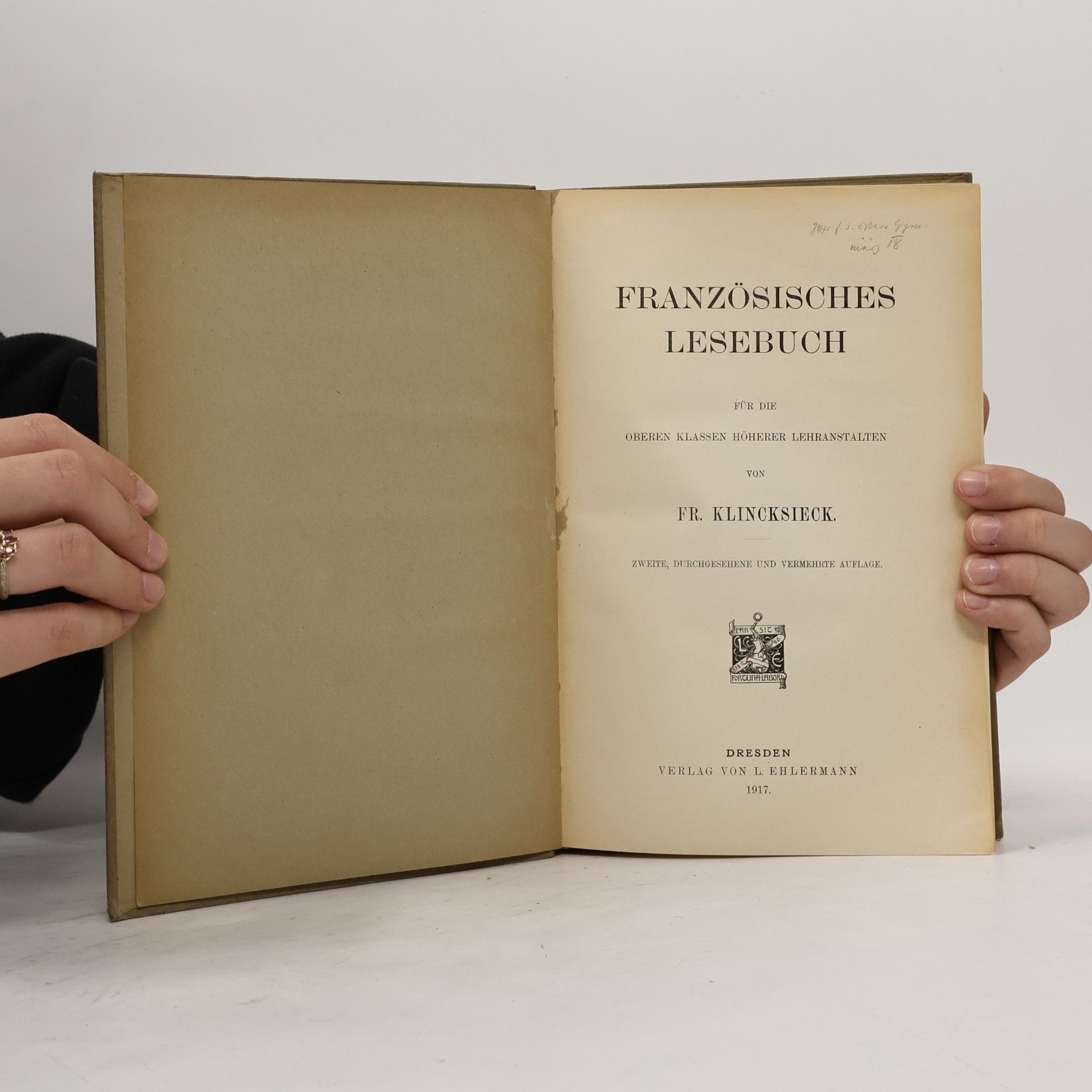 Fr. Klincksieck Französisches Lesebuch