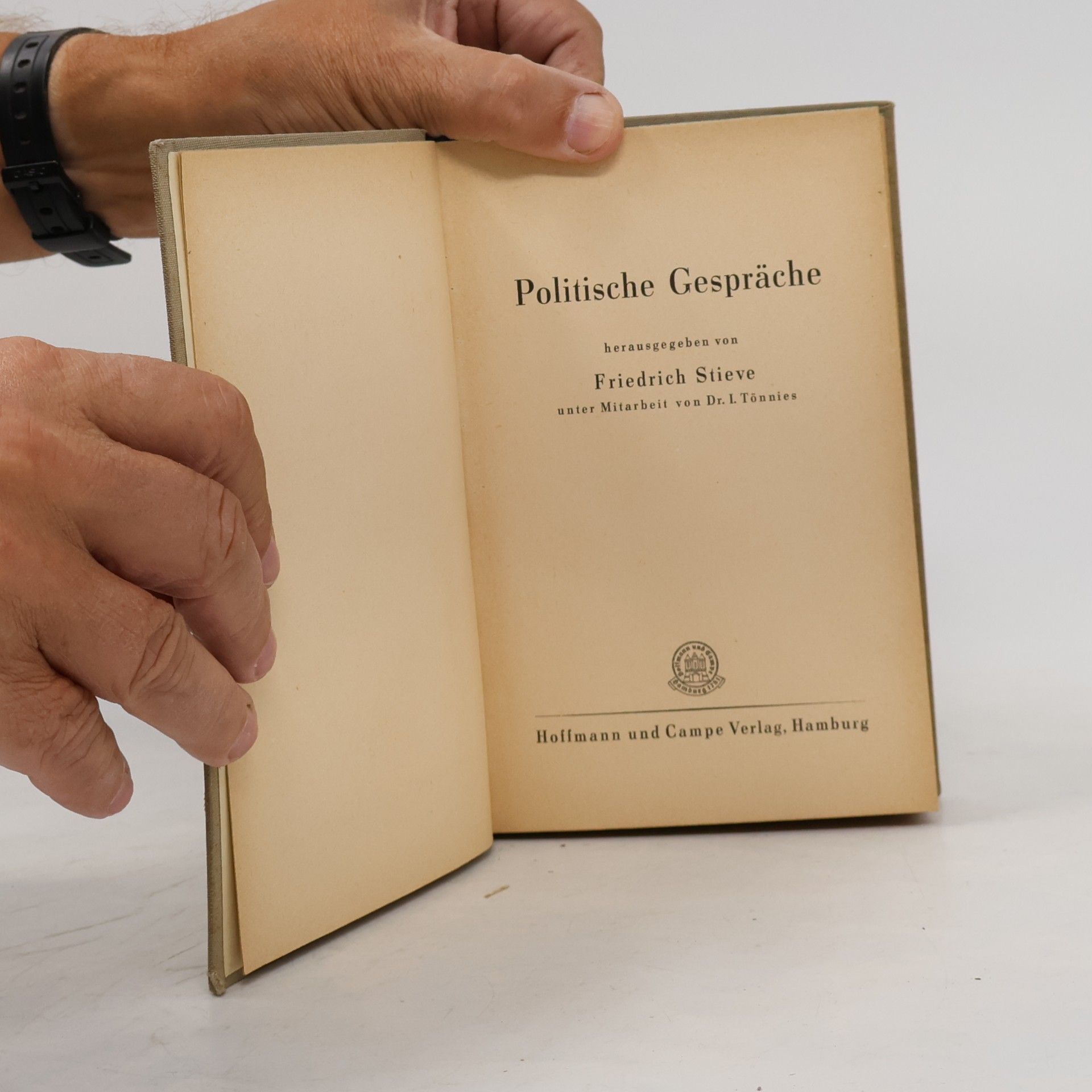 Friedrich Stieve Politische Gespräche