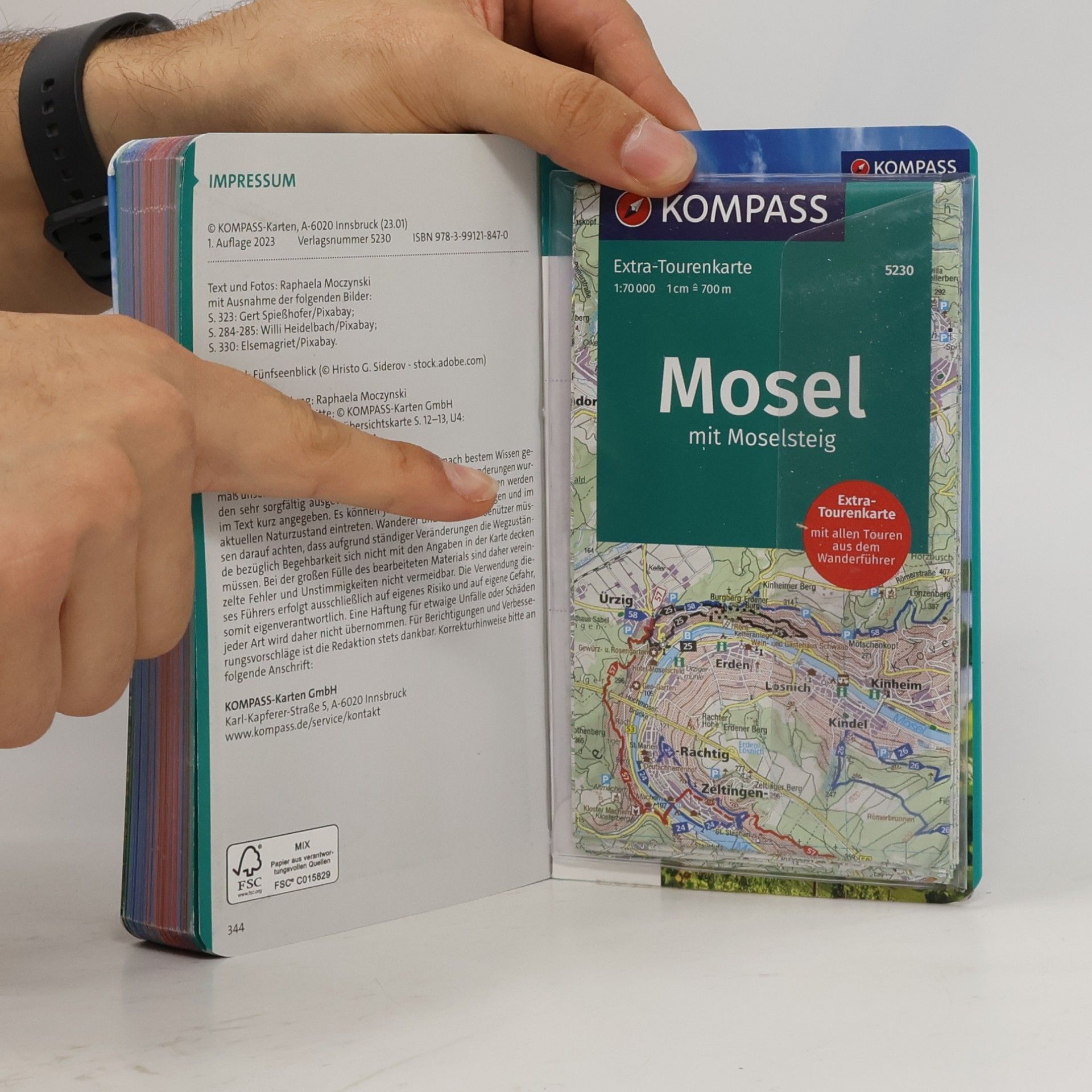 Raphaela Moczynski KOMPASS Wanderführer Mosel mit Moselsteig, 46 Touren und 24 Etappen