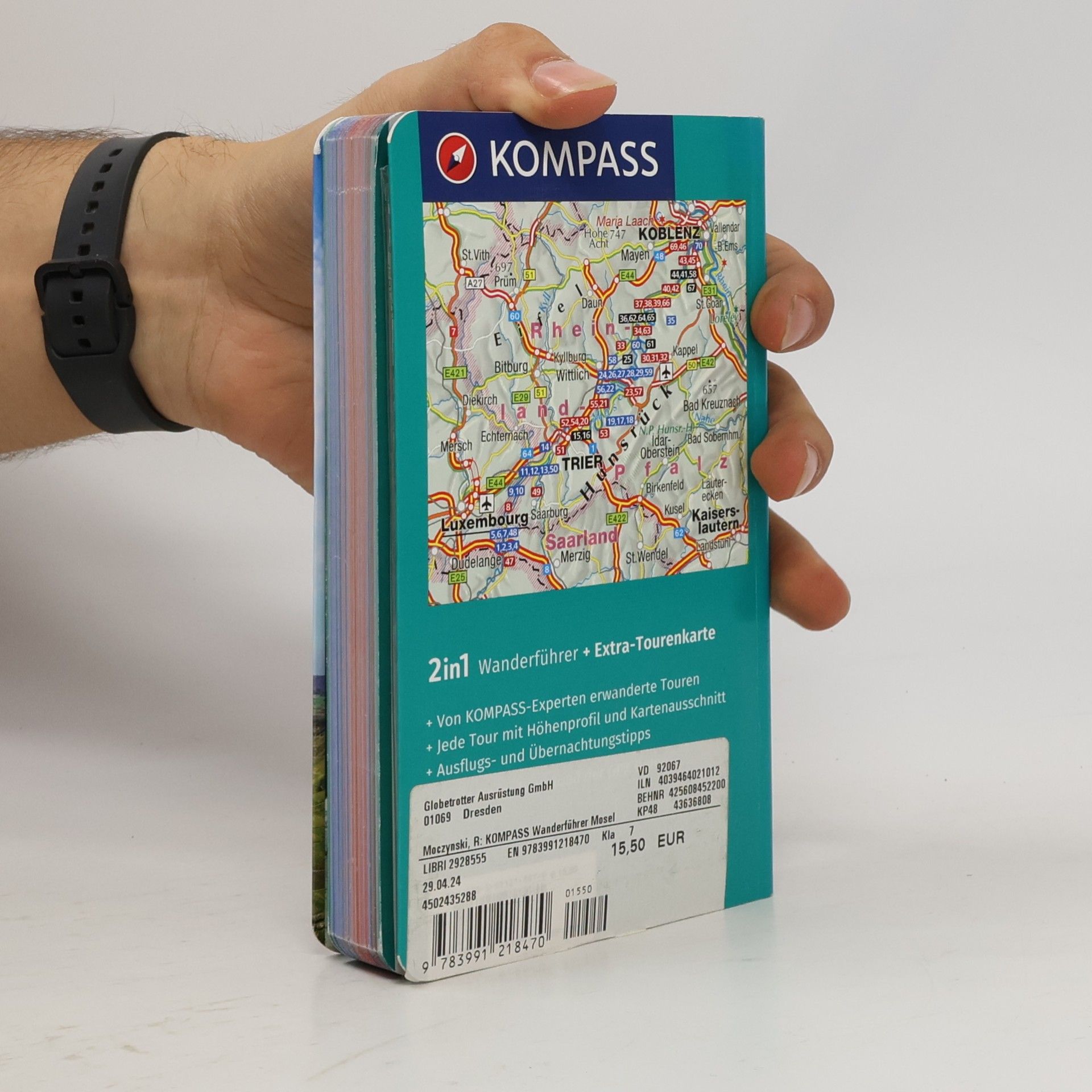 Raphaela Moczynski KOMPASS Wanderführer Mosel mit Moselsteig, 46 Touren und 24 Etappen
