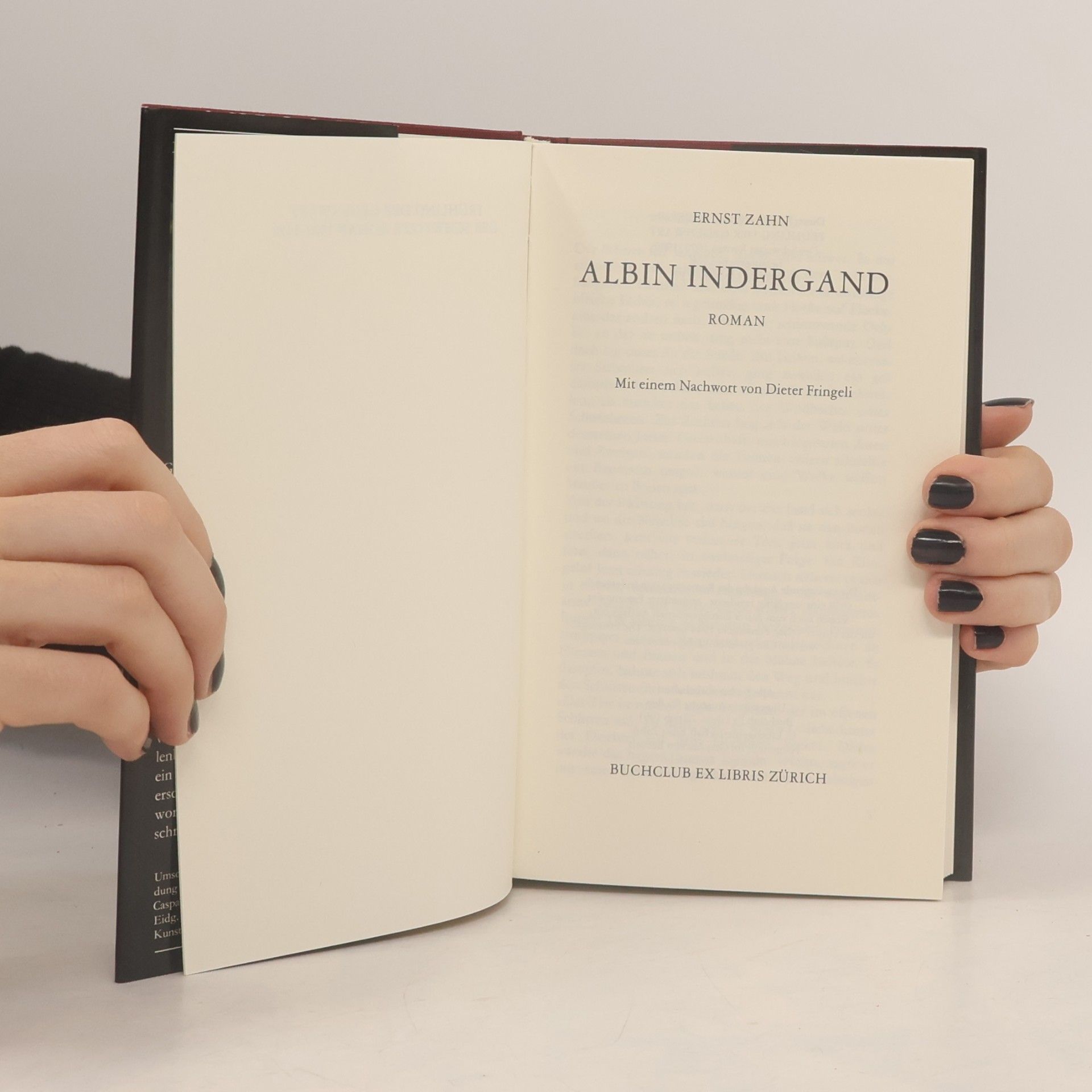 Ernst Zahn Albin Indergand