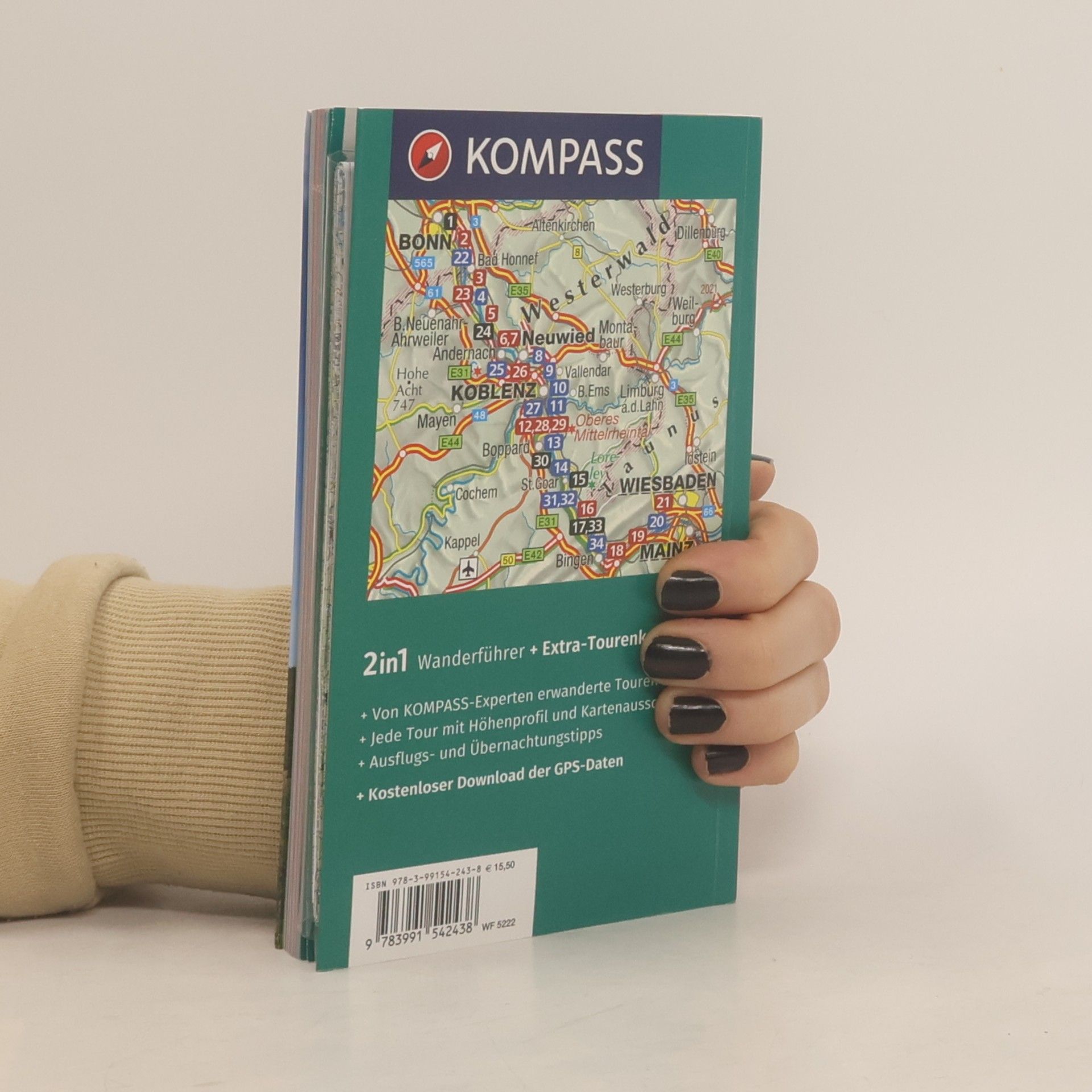 Silvia und Thilo Behla KOMPASS Wanderführer Rheinsteig RheinBurgenWeg, 34 Etappen mit Extra-Tourenkarte. GPS-Daten zum Download