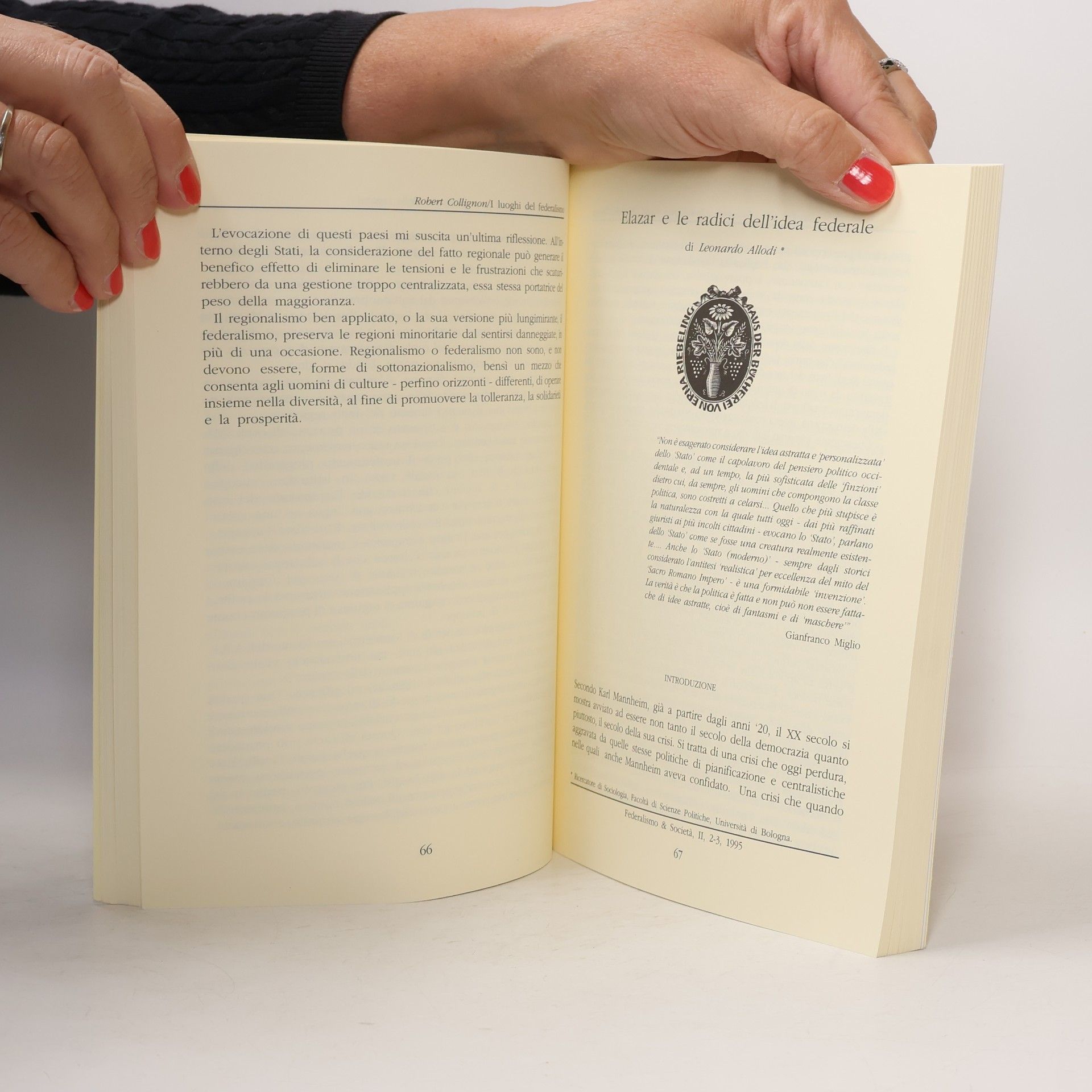 Federalismo & Società. Trimestrale di cultura e politica (1995)