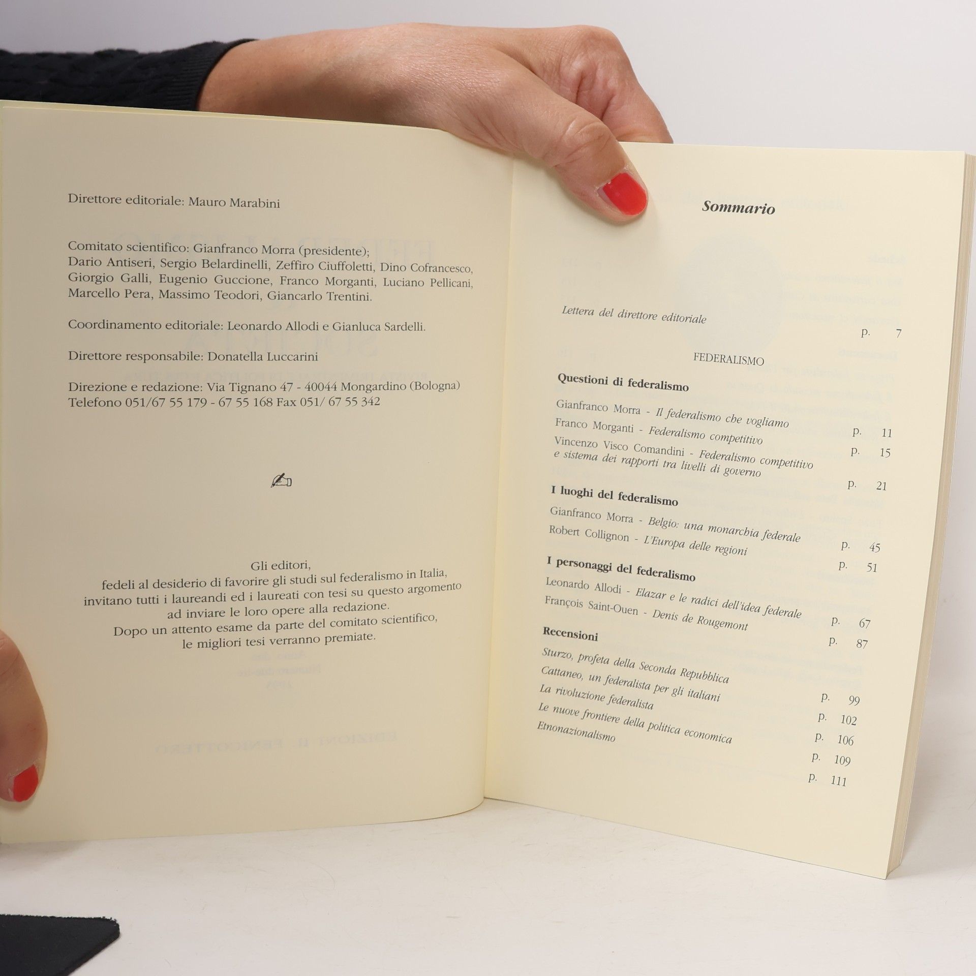 Federalismo & Società. Trimestrale di cultura e politica (1995)