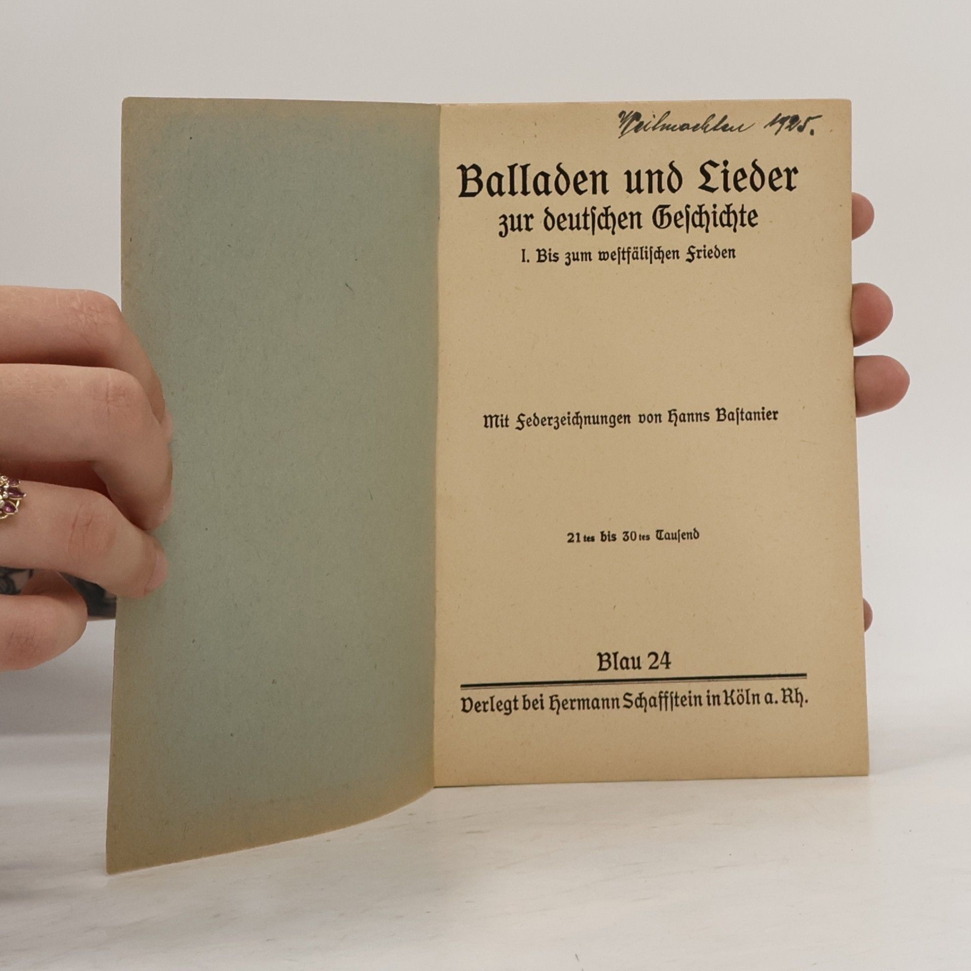 Hanns Bastanier Balladen und Lieder