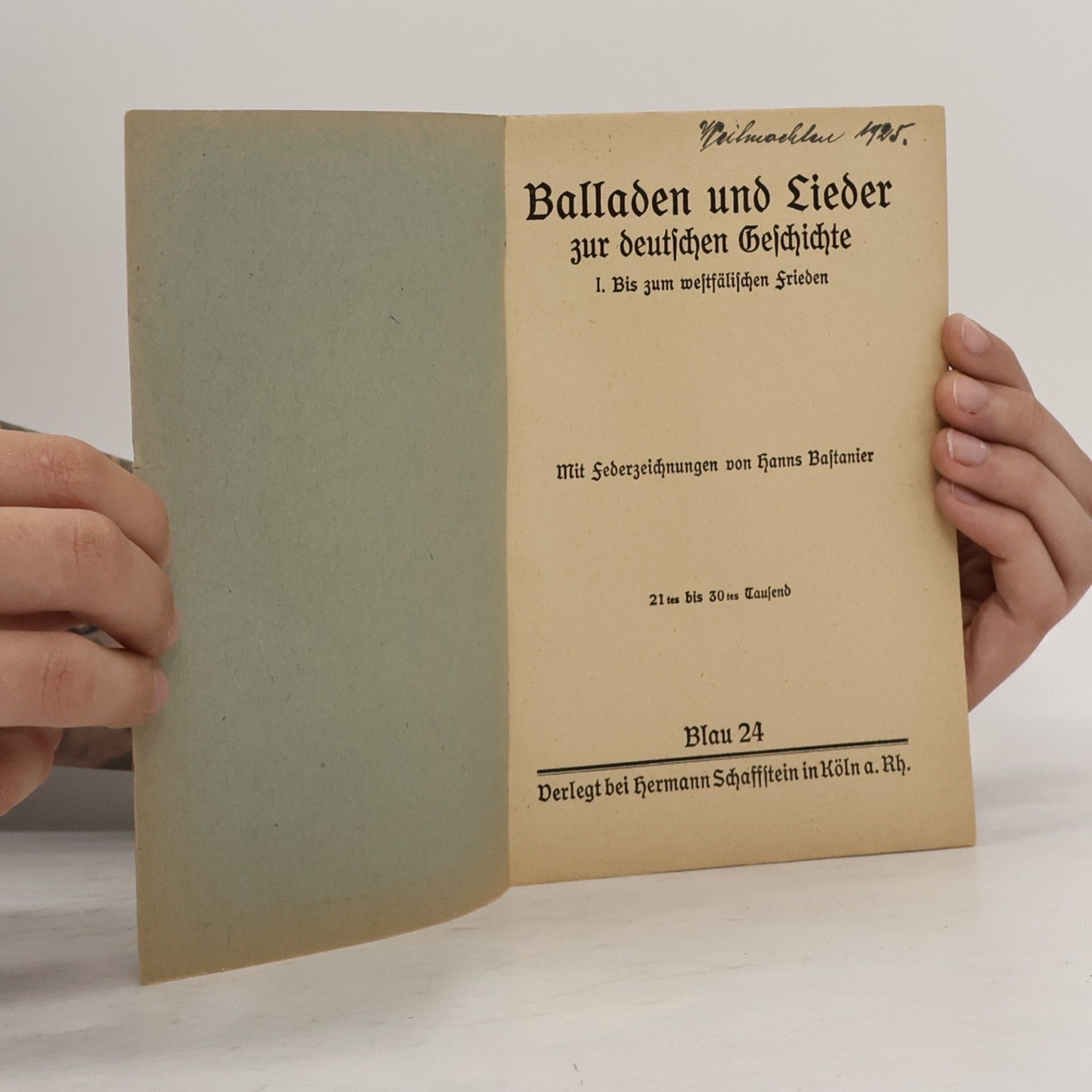 Hanns Bastanier Balladen und Lieder