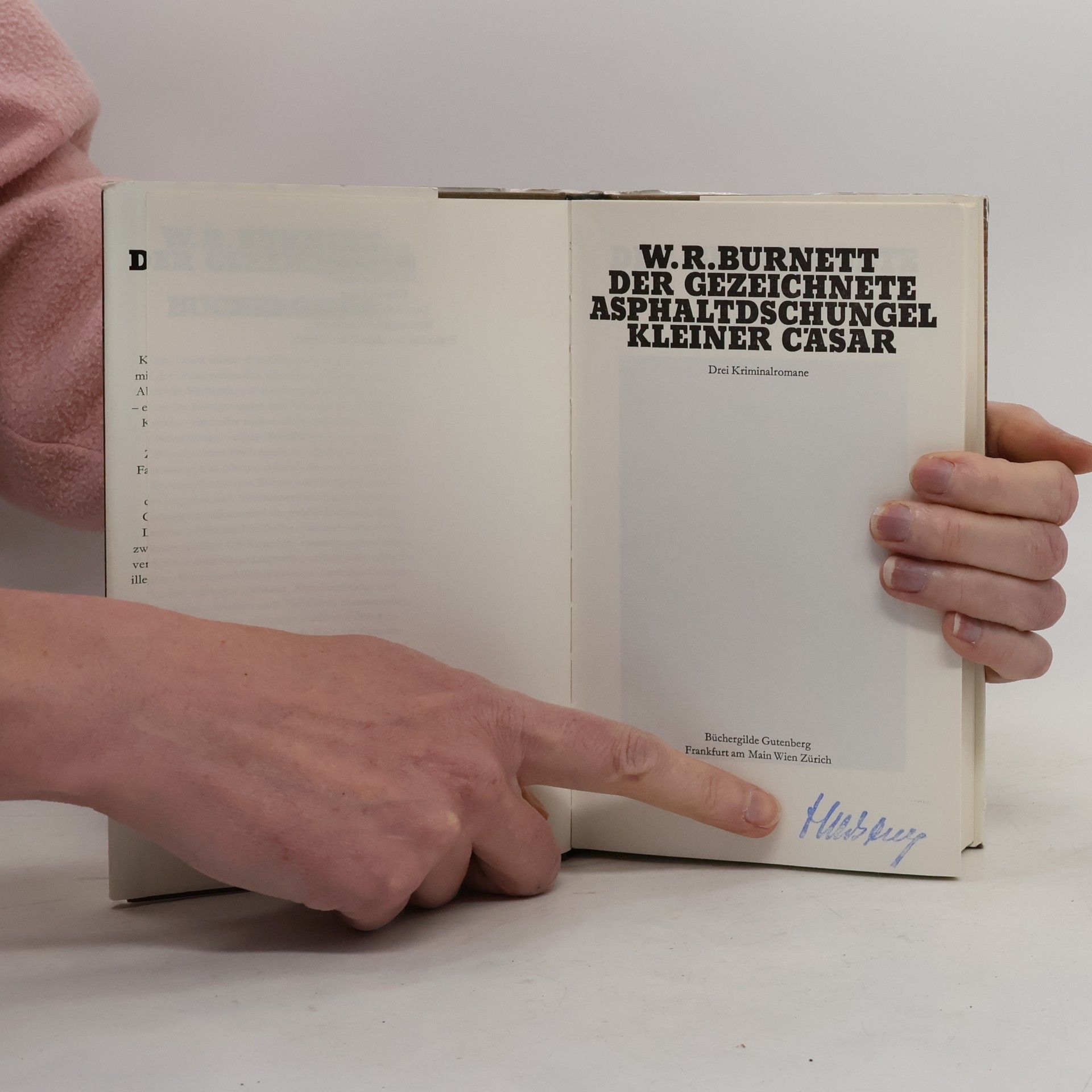 W. R. Burnett Der Gezeichnete asphaltdschungel