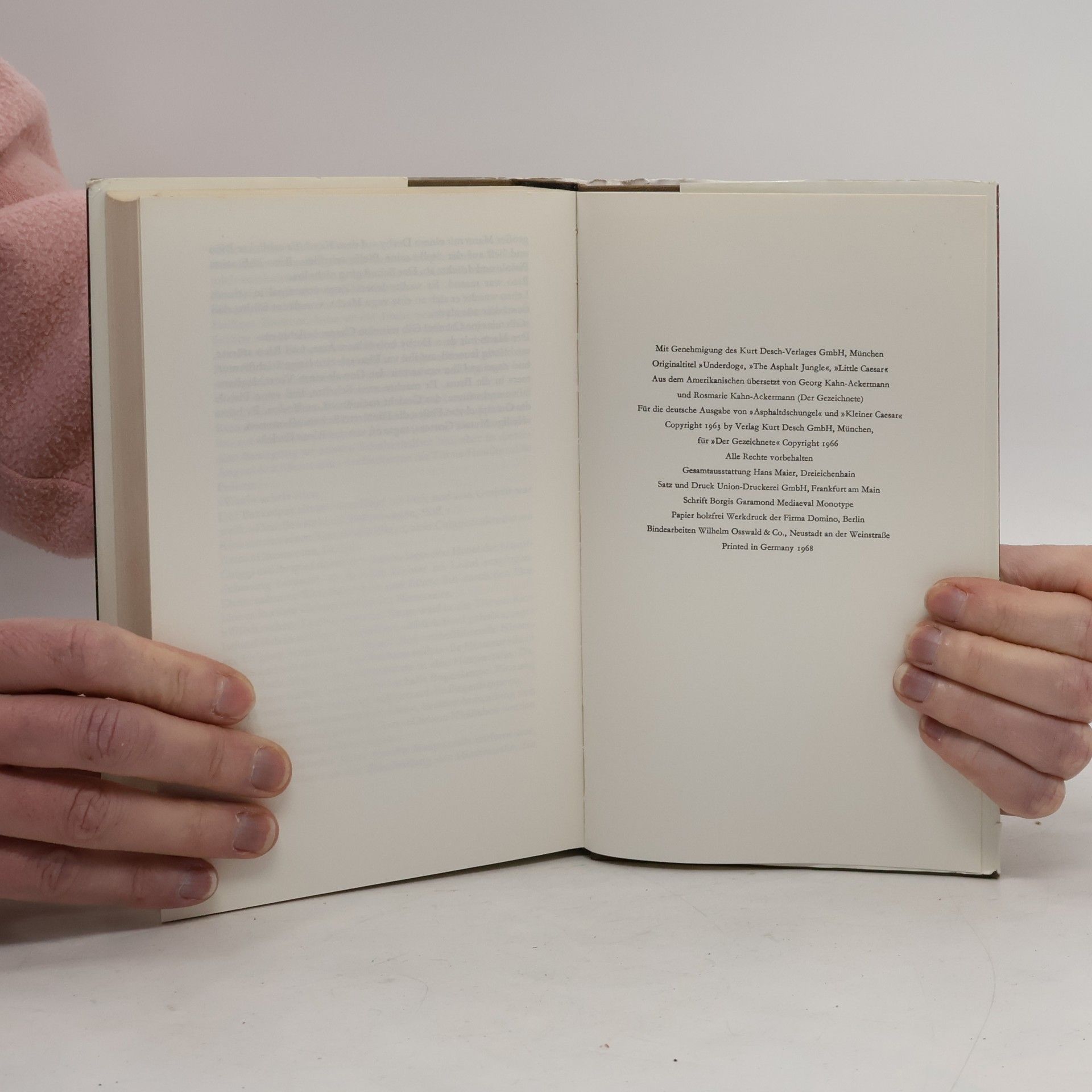 W. R. Burnett Der Gezeichnete asphaltdschungel