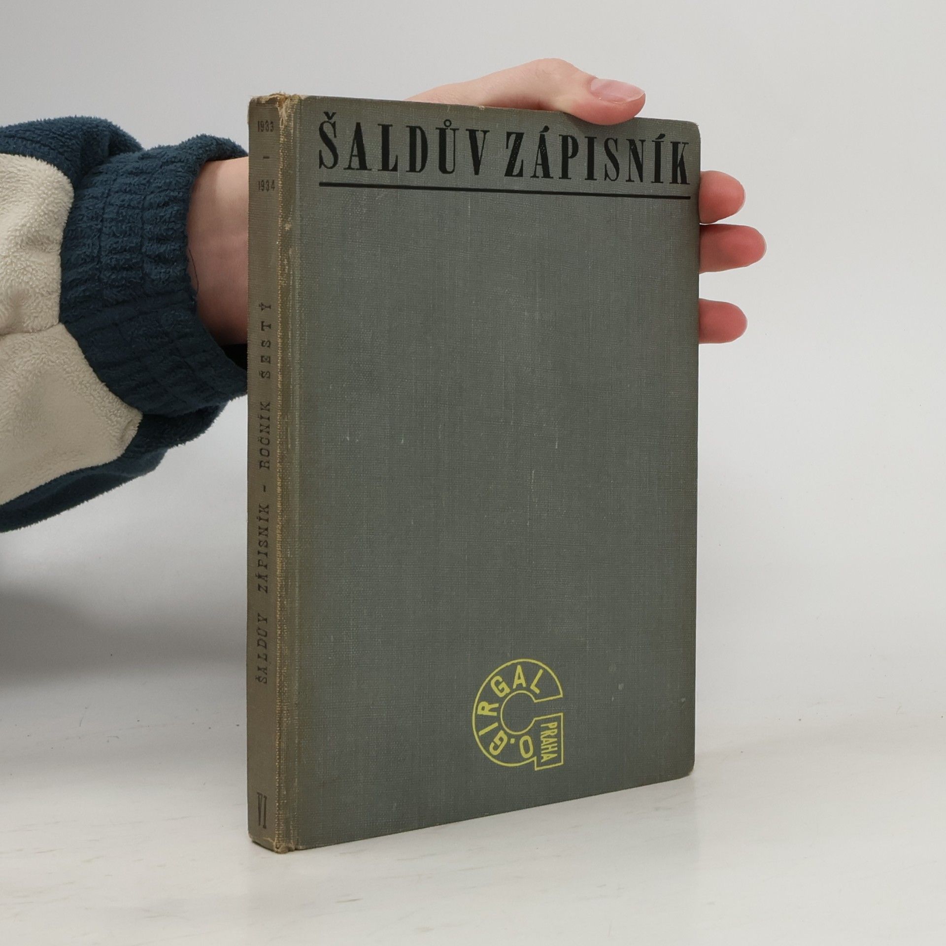 František Xaver Šalda Šaldův zápisník VI. 1933–1934