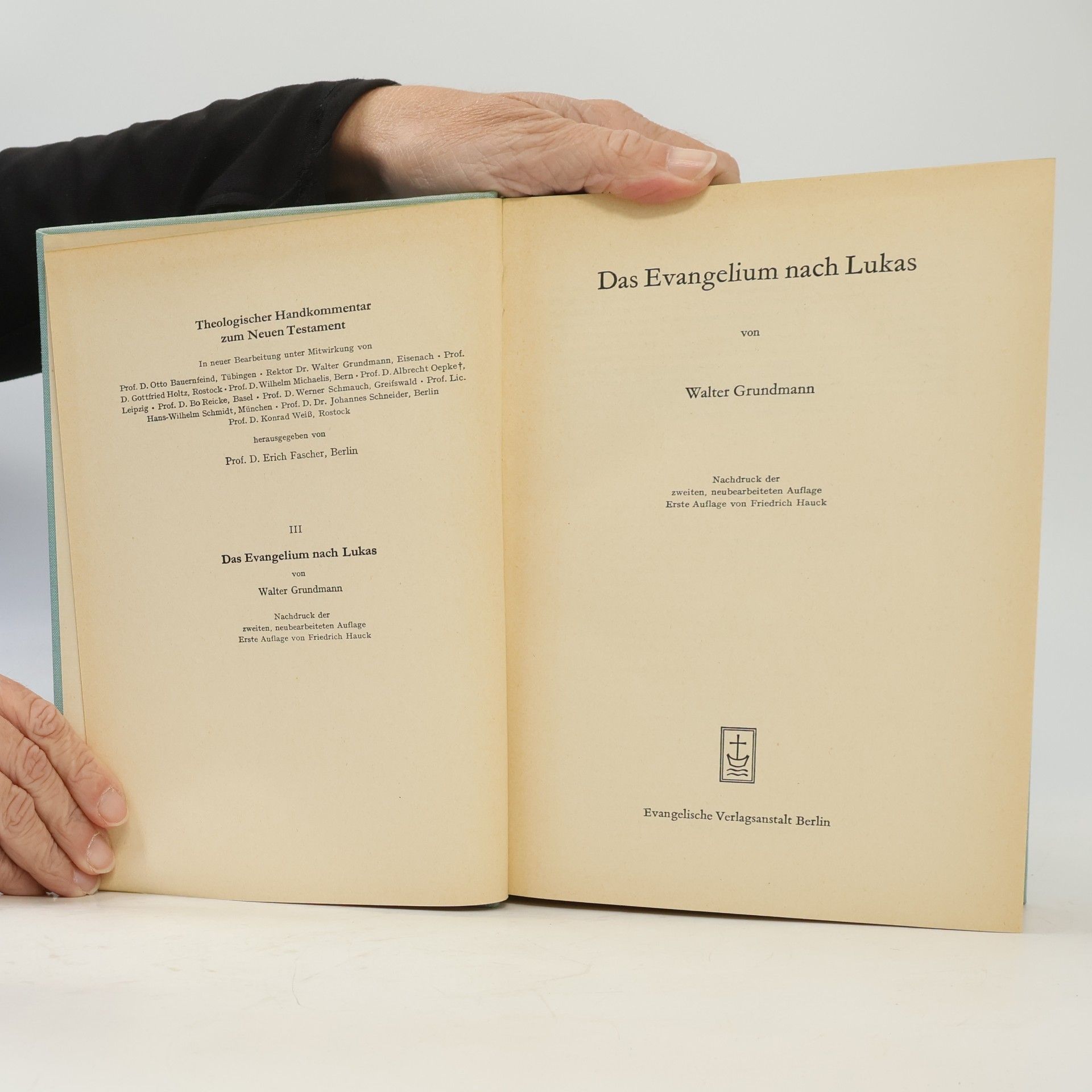Walter Grundmann Das Evangelium nach Lukas 3