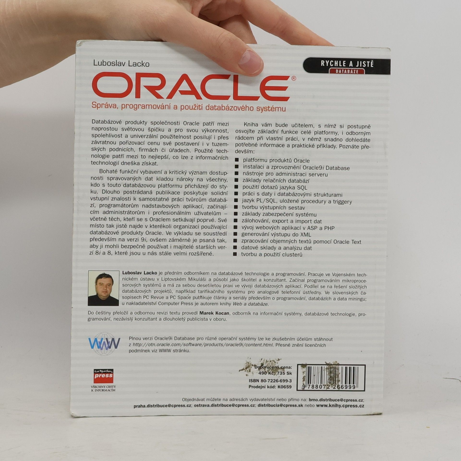 Ľuboslav Lacko Oracle : správa, programování a použití databázového systému