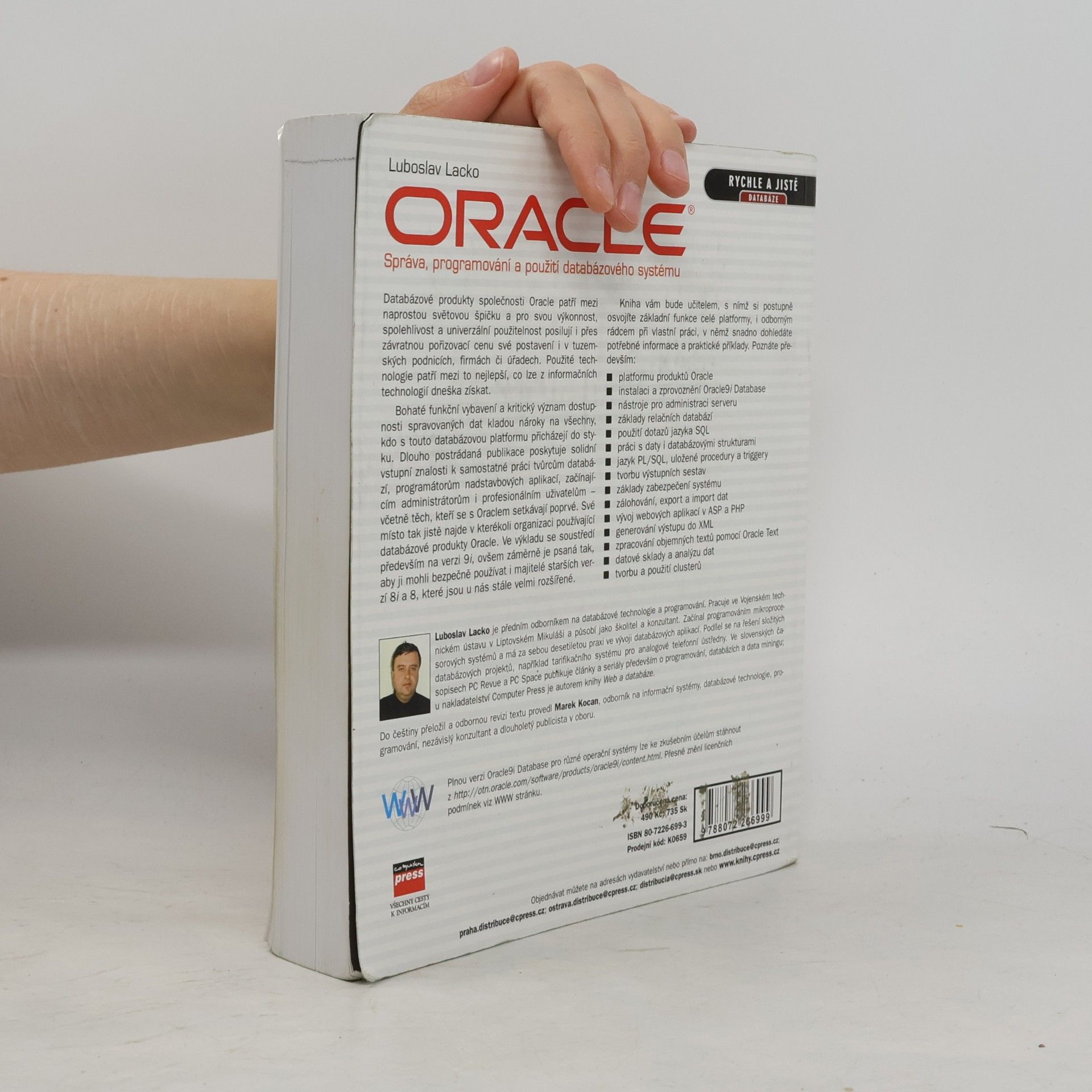 Ľuboslav Lacko Oracle : správa, programování a použití databázového systému