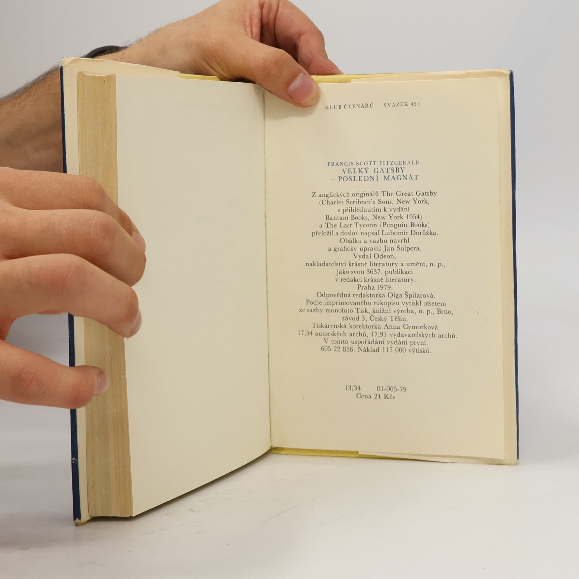 Francis Scott Fitzgerald Velký Gatsby. Poslední magnát