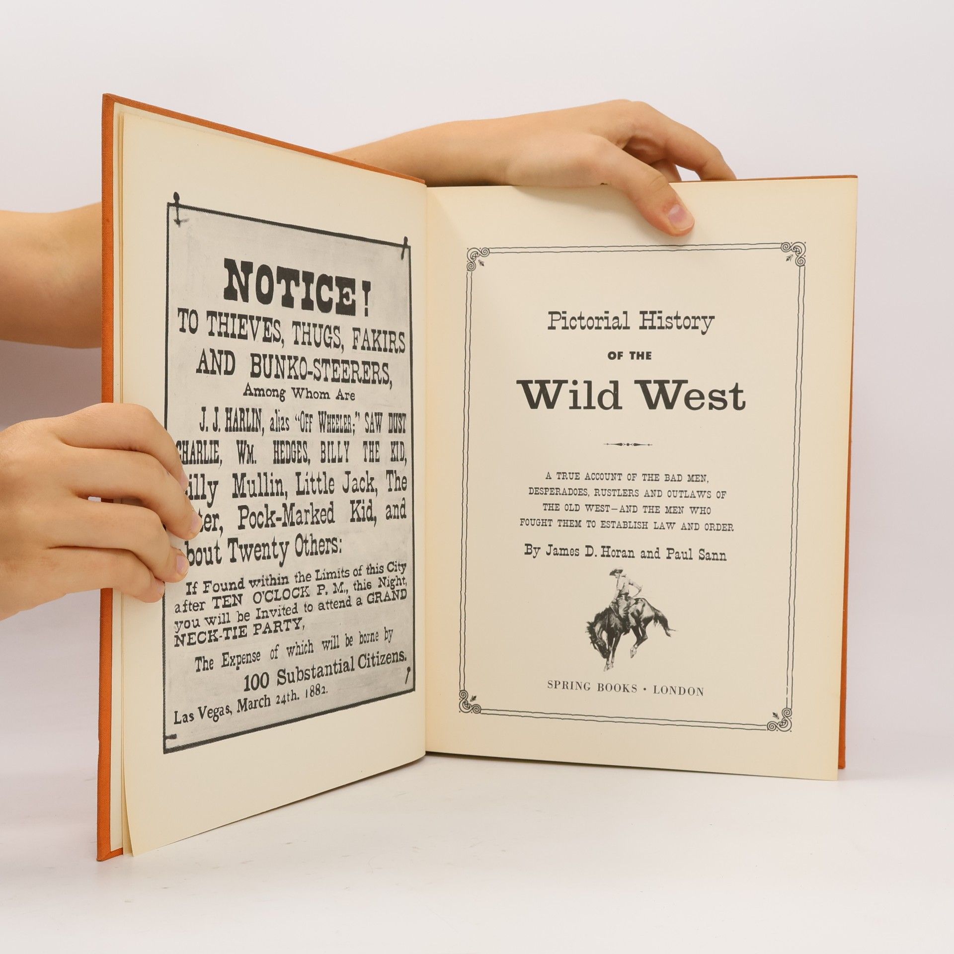 James David Horan Pictorial History of the Wild West