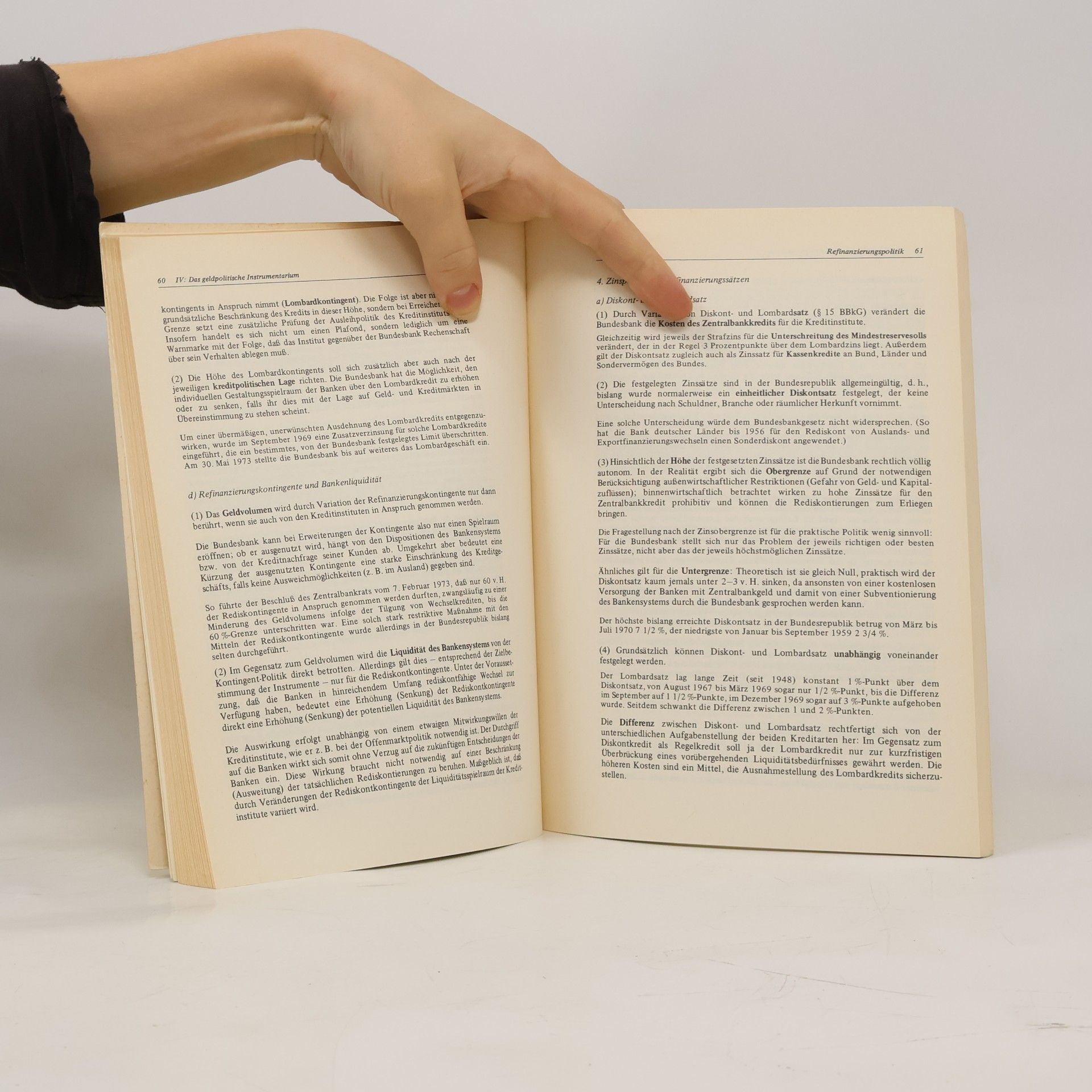 Dietrich Dickertmann Wisu-Texte: Geldpolitische Lenkungsinstrumente in der BRD