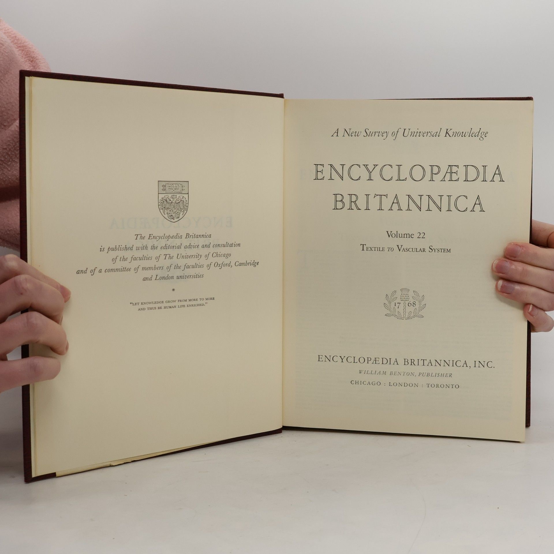 Various authors Encyclopaedia Britannica 22