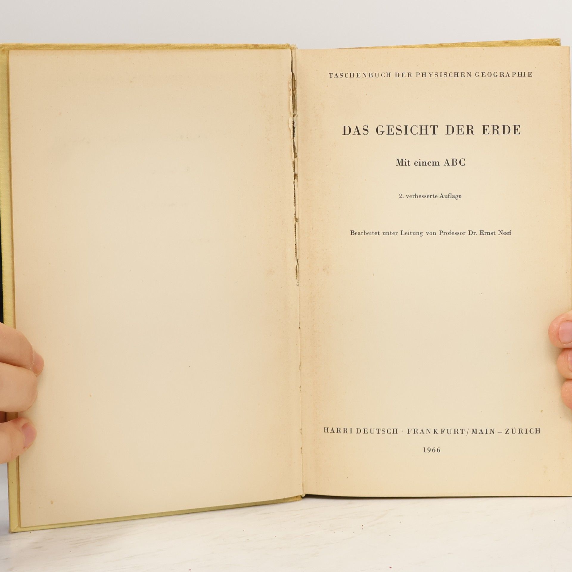 Ernst Neef Das Gesicht der Erde