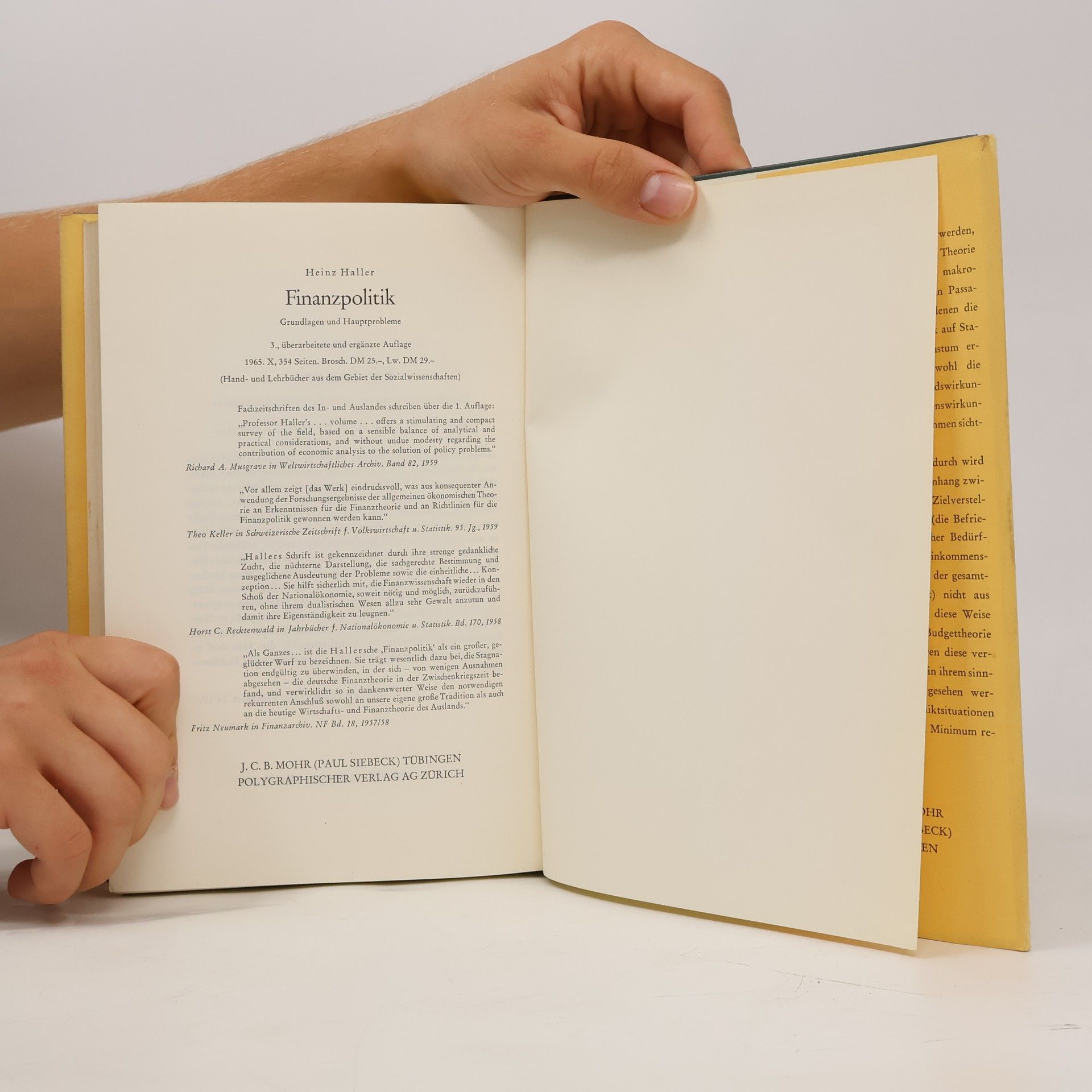 Heinz Haller Finanztheorie