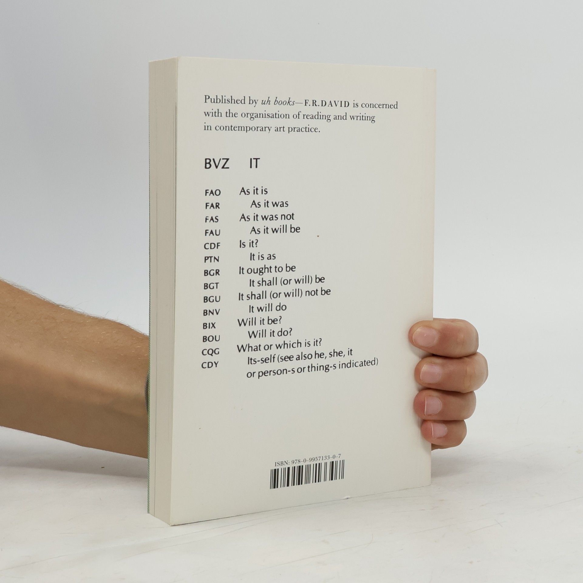 Will Holder F.R. DAVID: Inverted Commas
