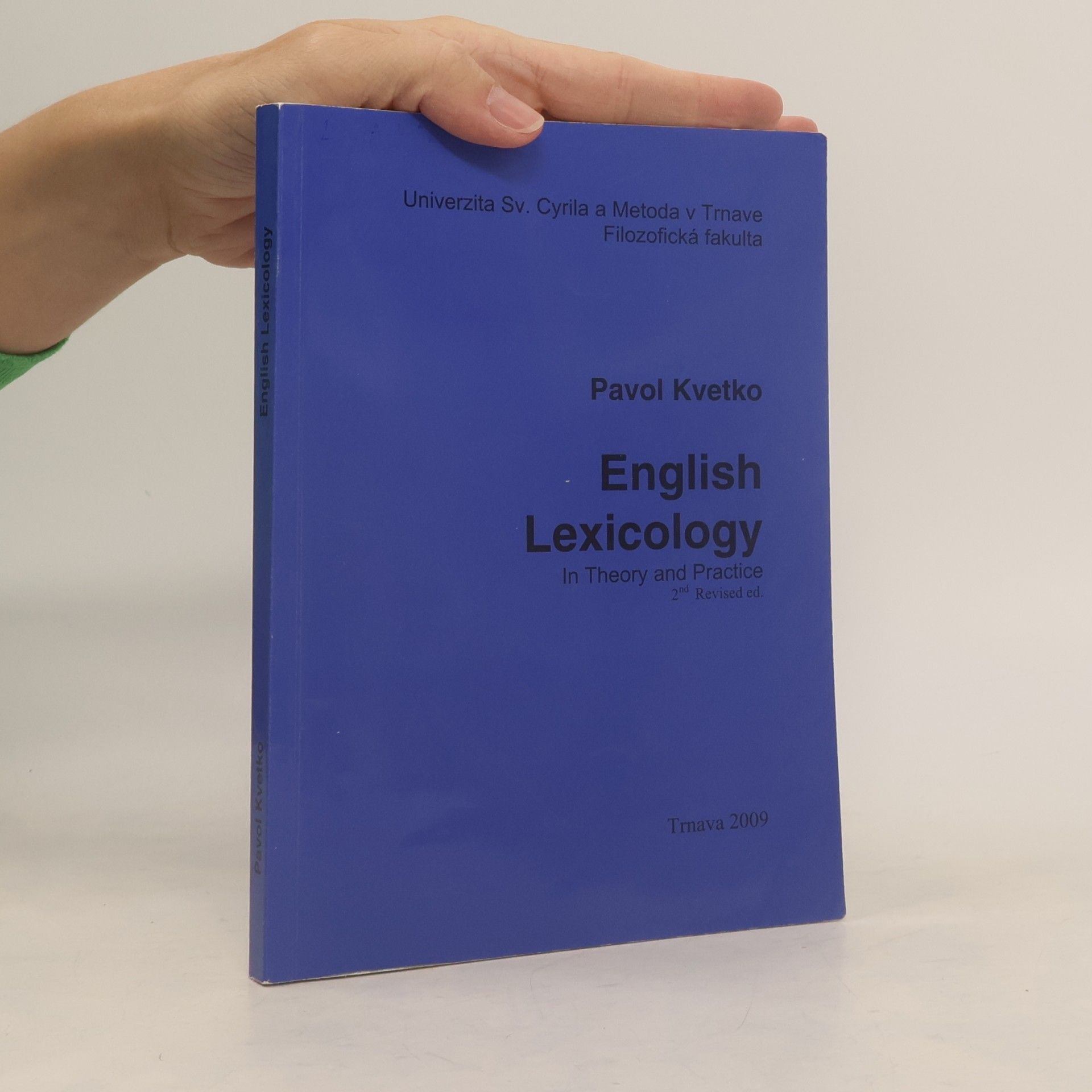 Pavol Kvetko English Lexicology