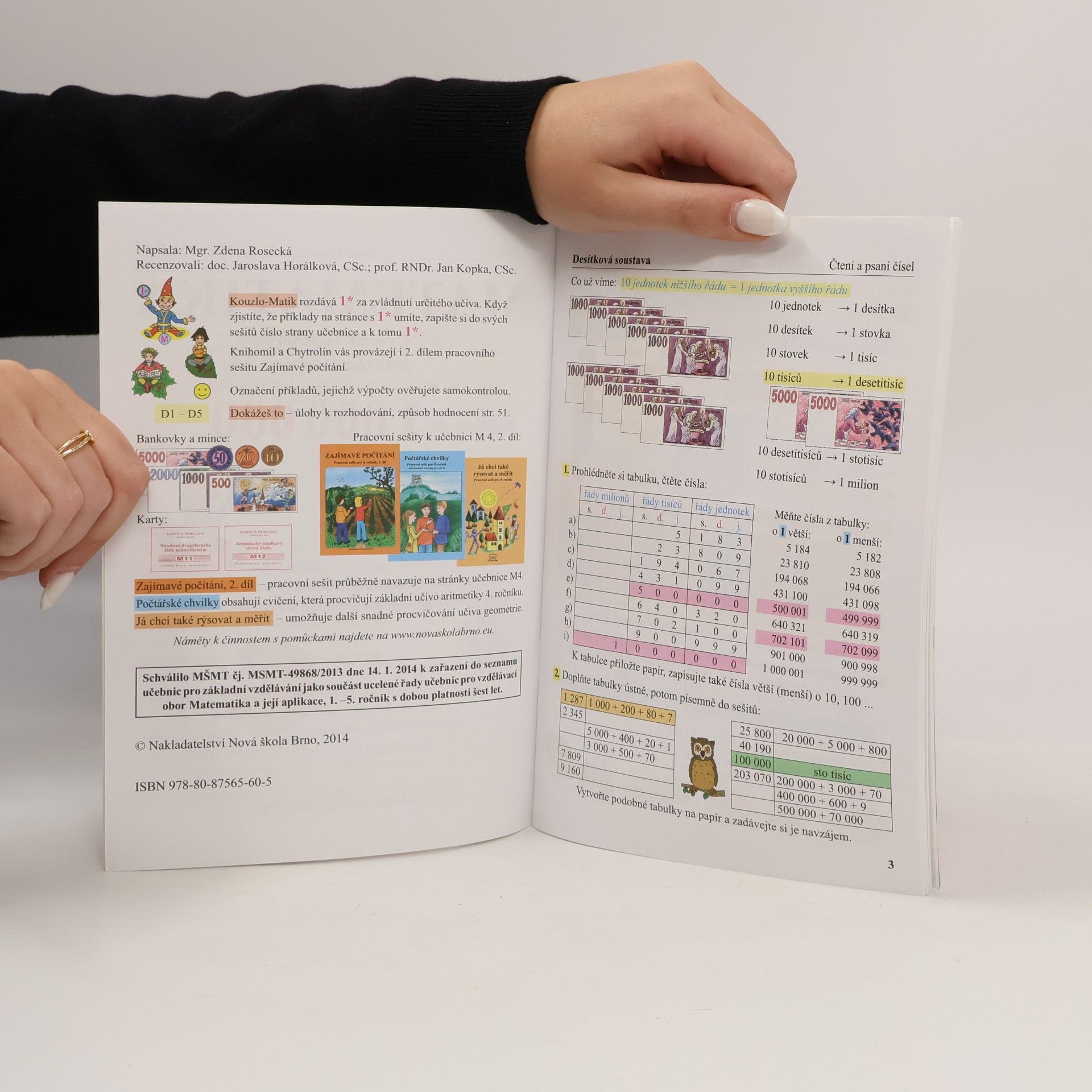 Zdena Rosecká Matematika pro 4. ročník ZŠ, 2. díl - učebnice