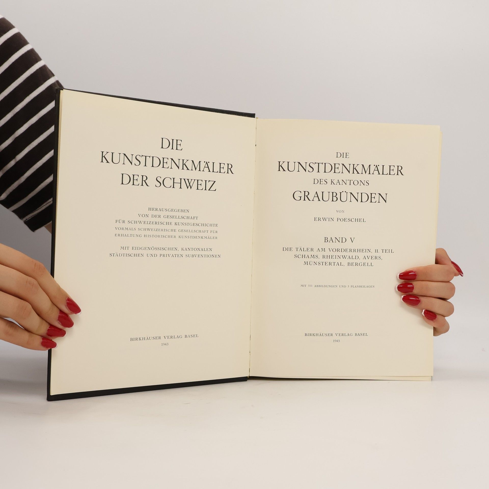 Erwin Poeschel Die Kunstdenkmäler des Kantons Graubünden