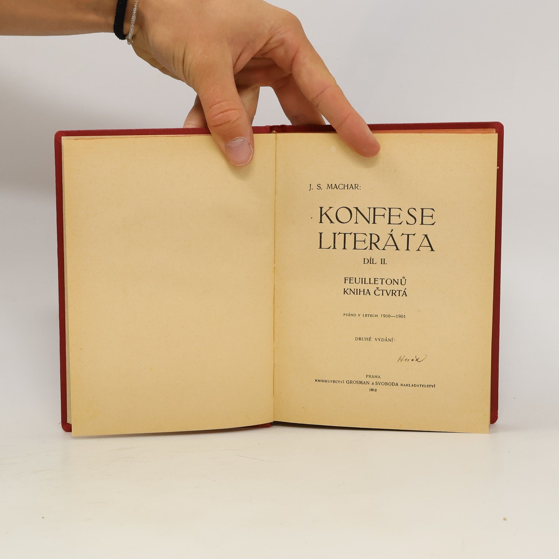 Josef Svatopluk Machar Konfese literáta II