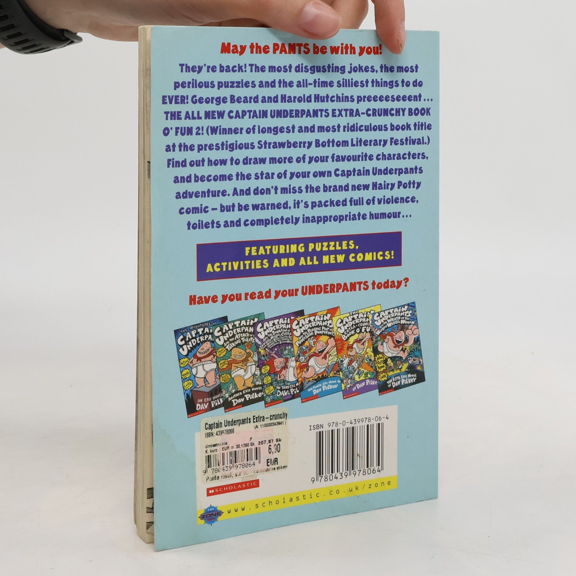Dav Pilkey Captain Underpants Extra-Crunchy Book O'Fun 2