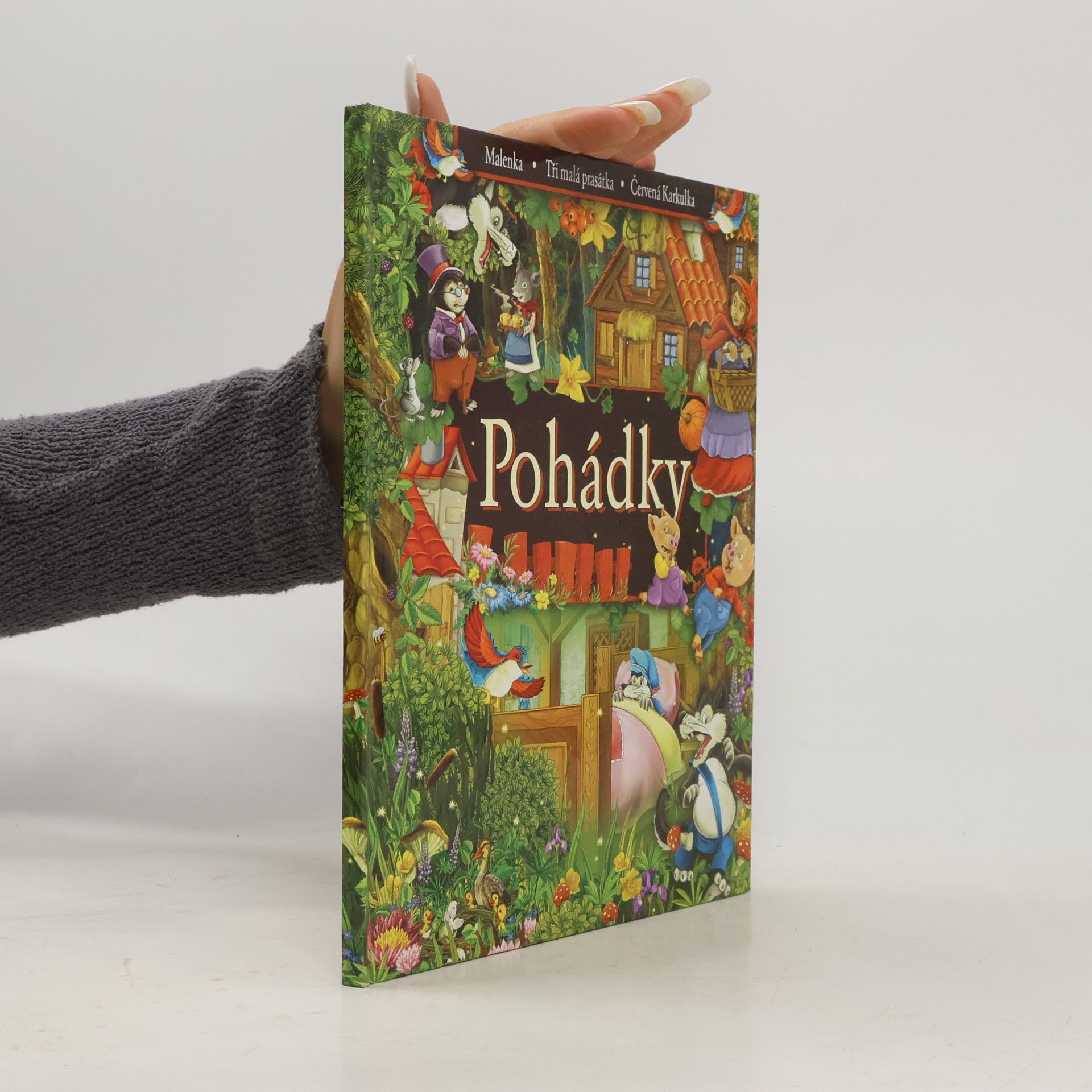 Pohádky. Malenka. Tři mlá prasátka. Červená Karkulka.