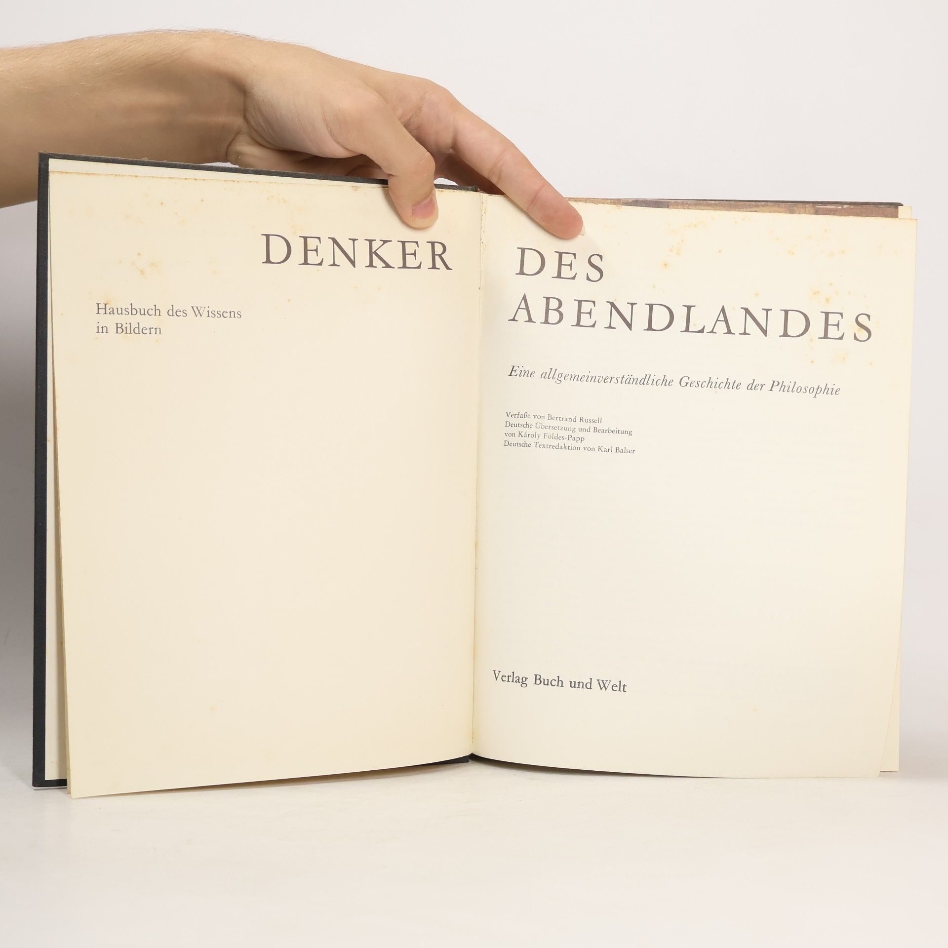 Bertrand Russell Denker des Abendlandes