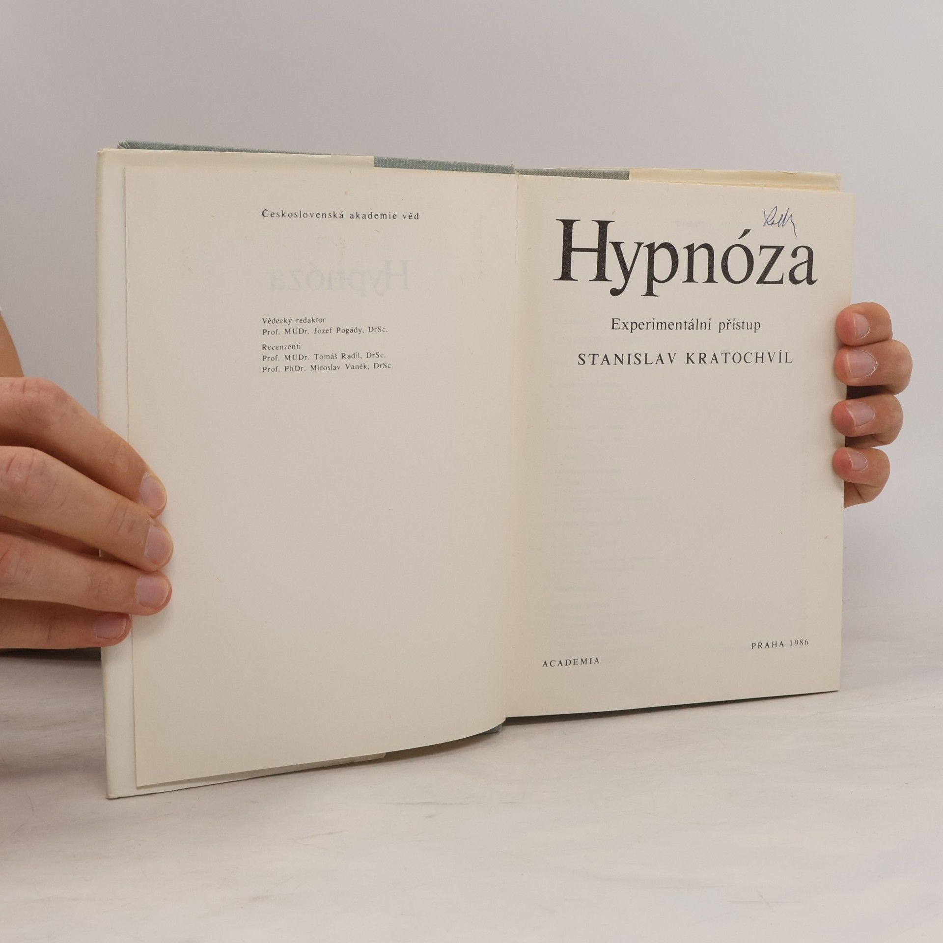 Stanislav Kratochvíl Hypnóza