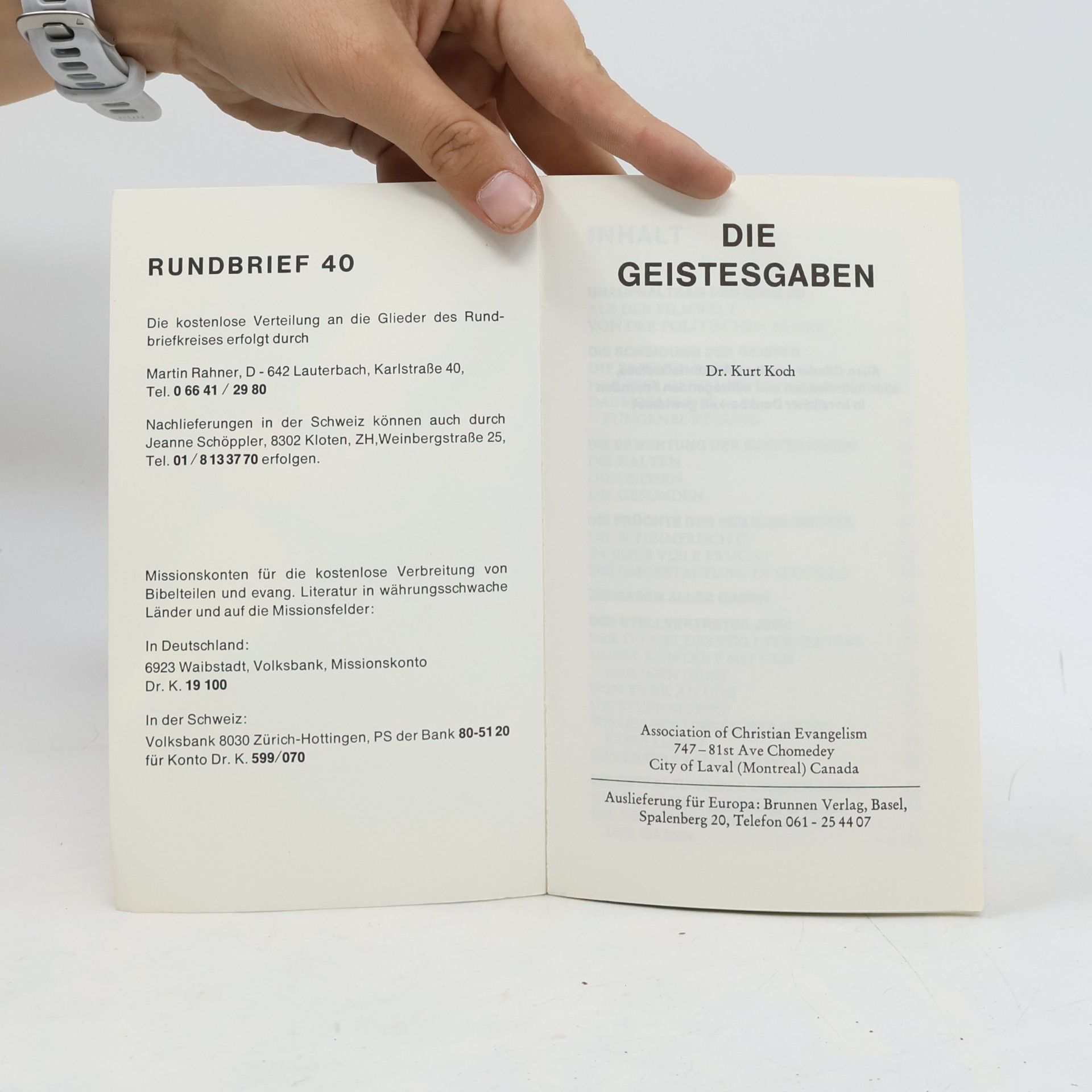 Kurt E. Koch Die Geistesgaben