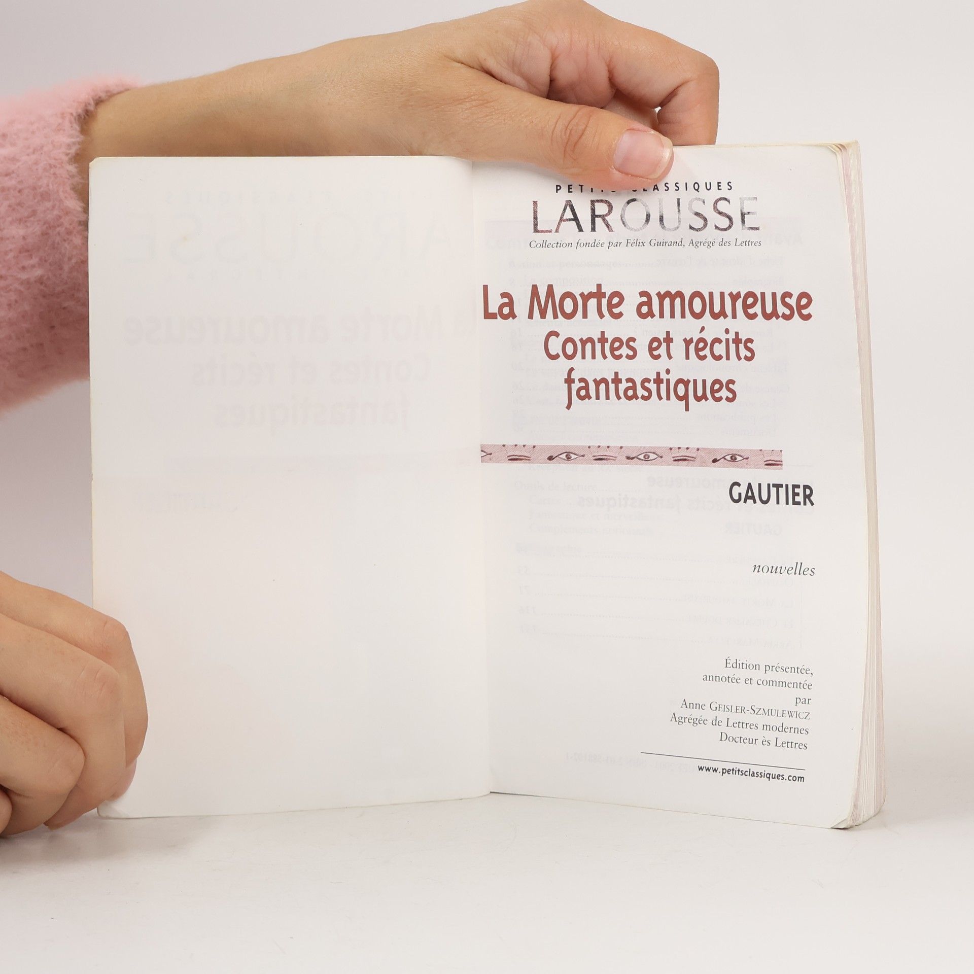 Théophile Gautier Petits Classiques Larousse - 47: La Morte amoureuse