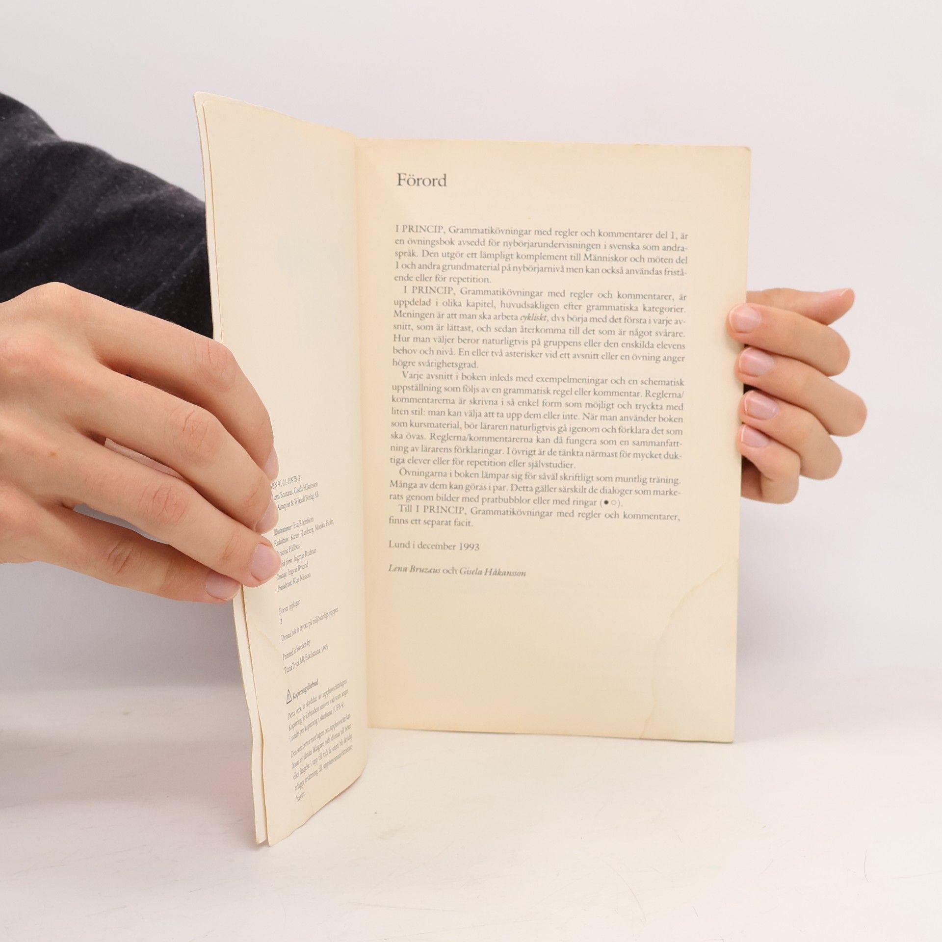 Lena Bruzæus I princip 1 grammatikövningar