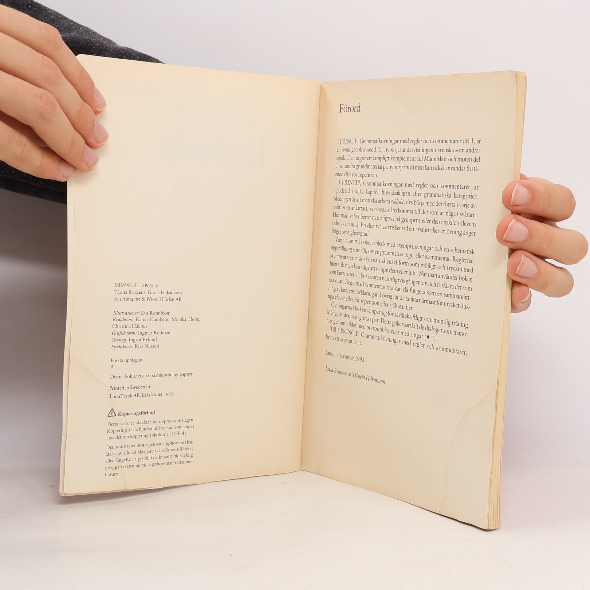 Lena Bruzæus I princip 1 grammatikövningar