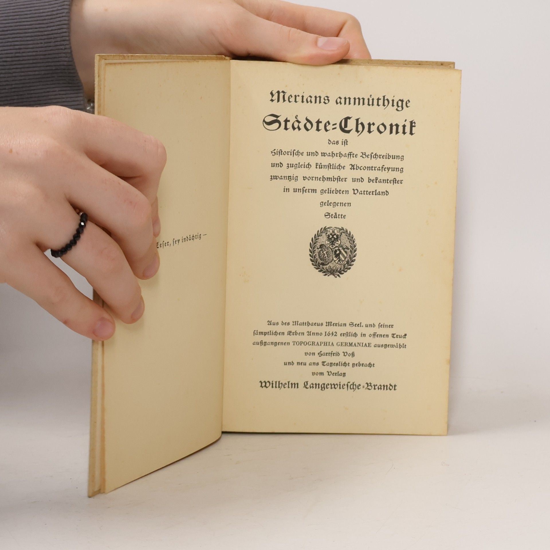 Merian Merians anmüthige Städte-Chronik