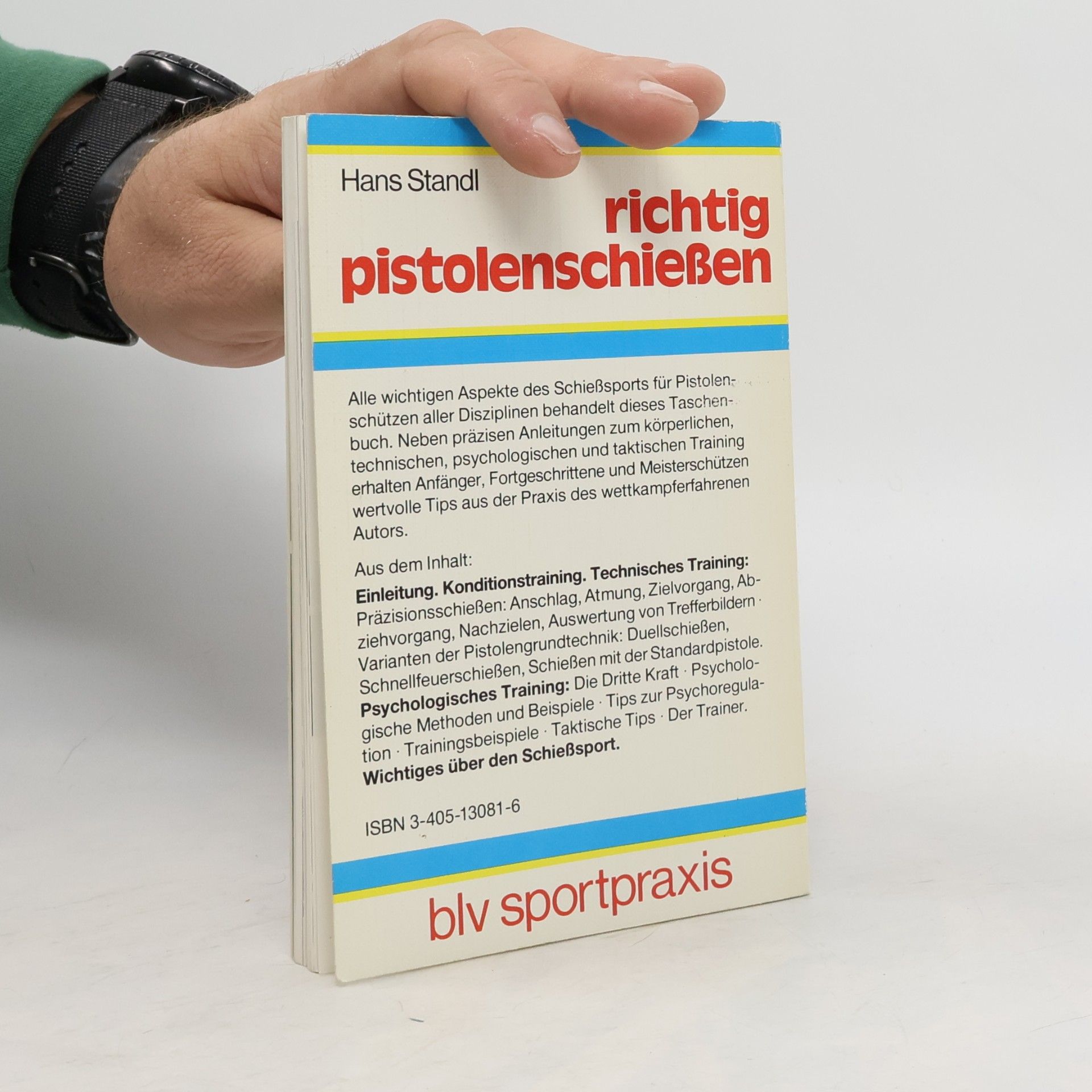 Hans Standl Richtig pistolenschiessen