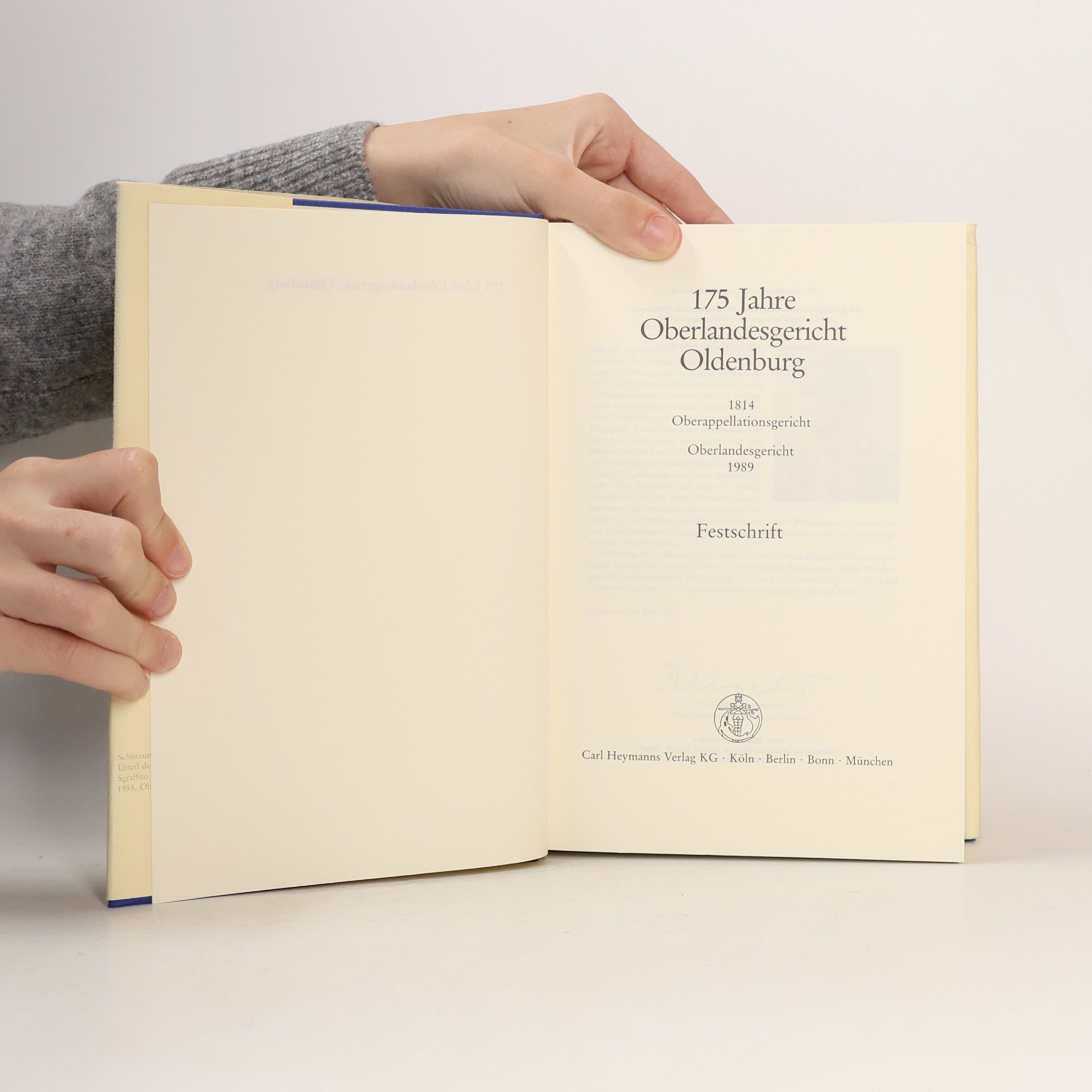 Autorenkollektiv 175 Jahre Oberlandesgericht Oldenburg