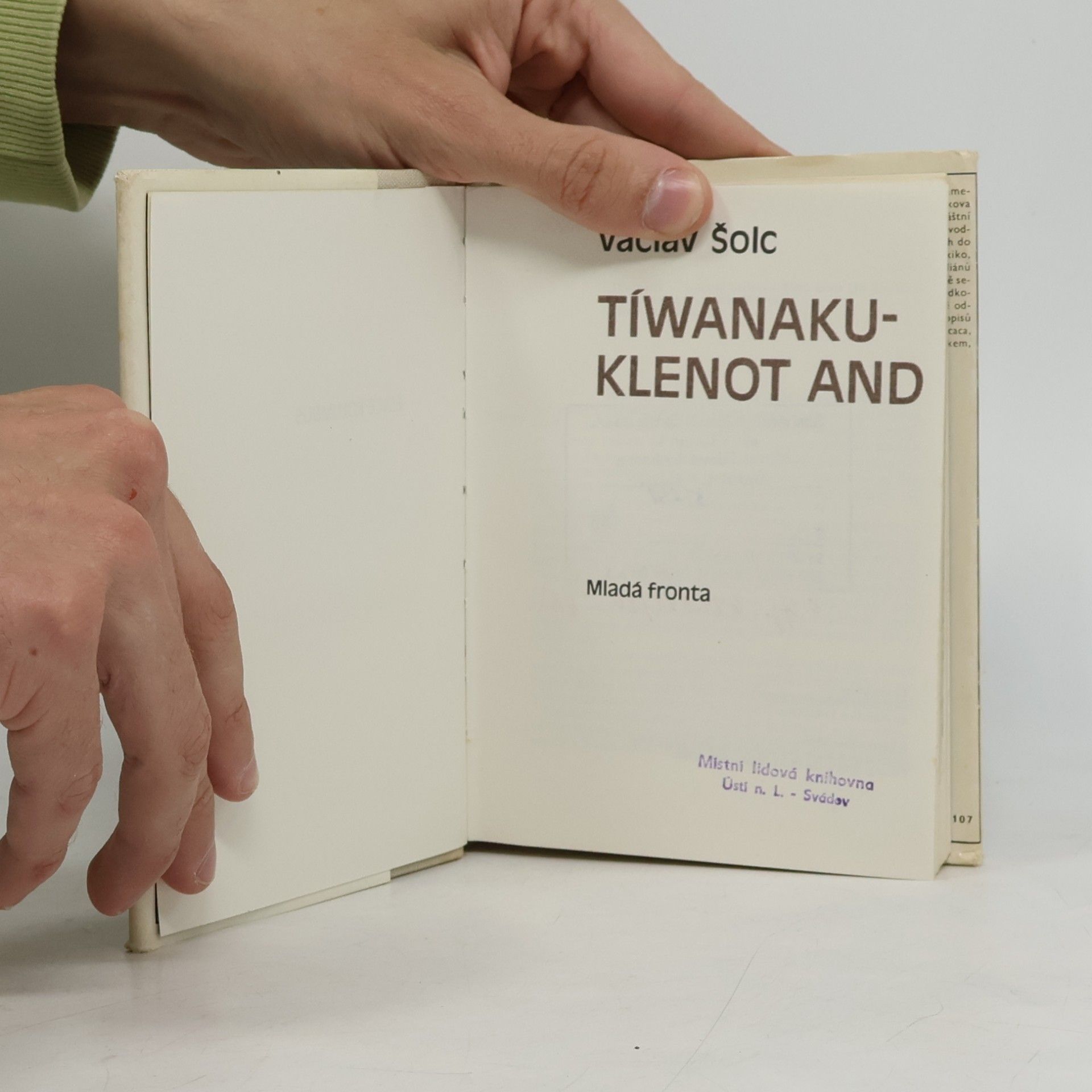 Václav Šolc Tíwanaku - Klenot And