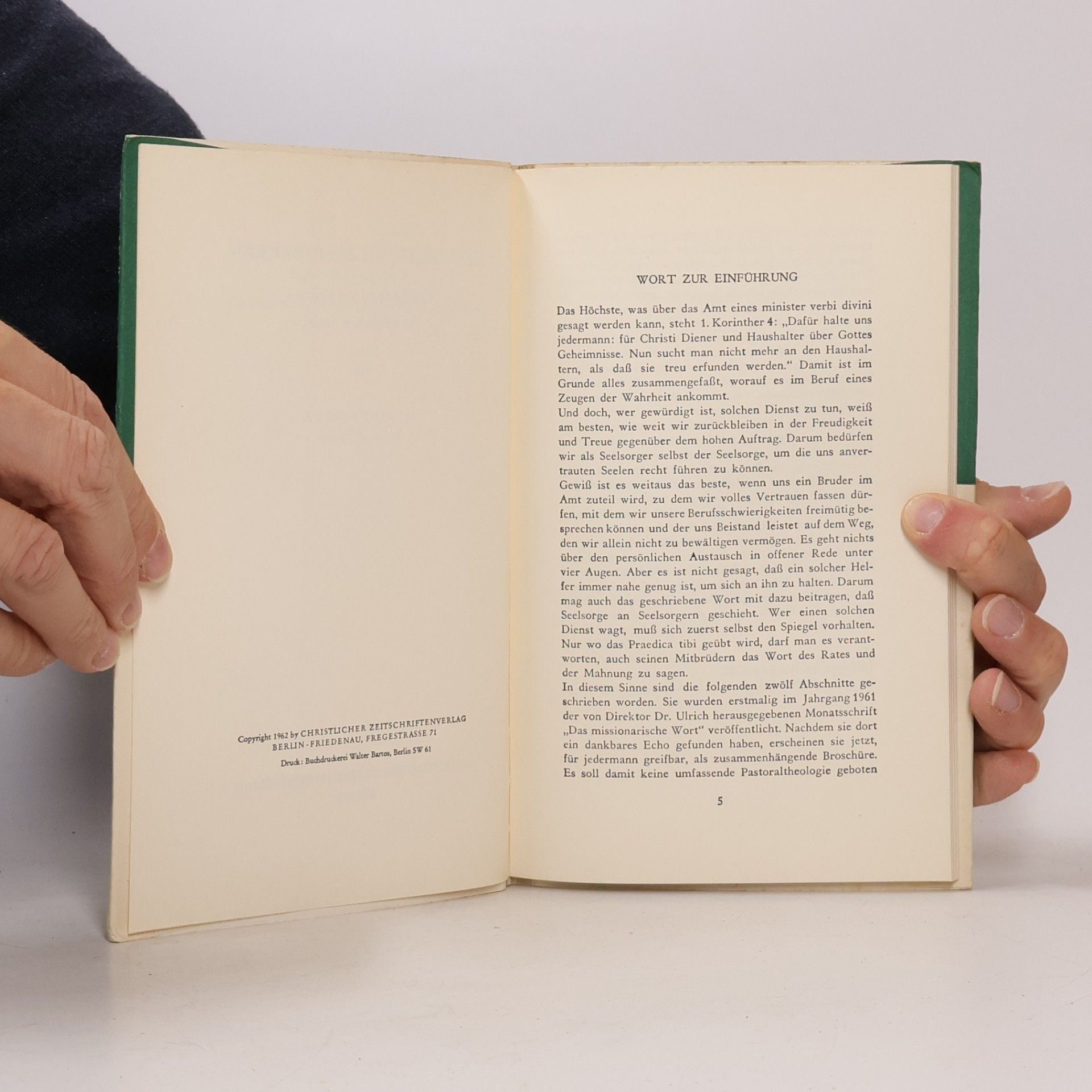 D. Adolf Koberle Seelsorge an Seelsorgern