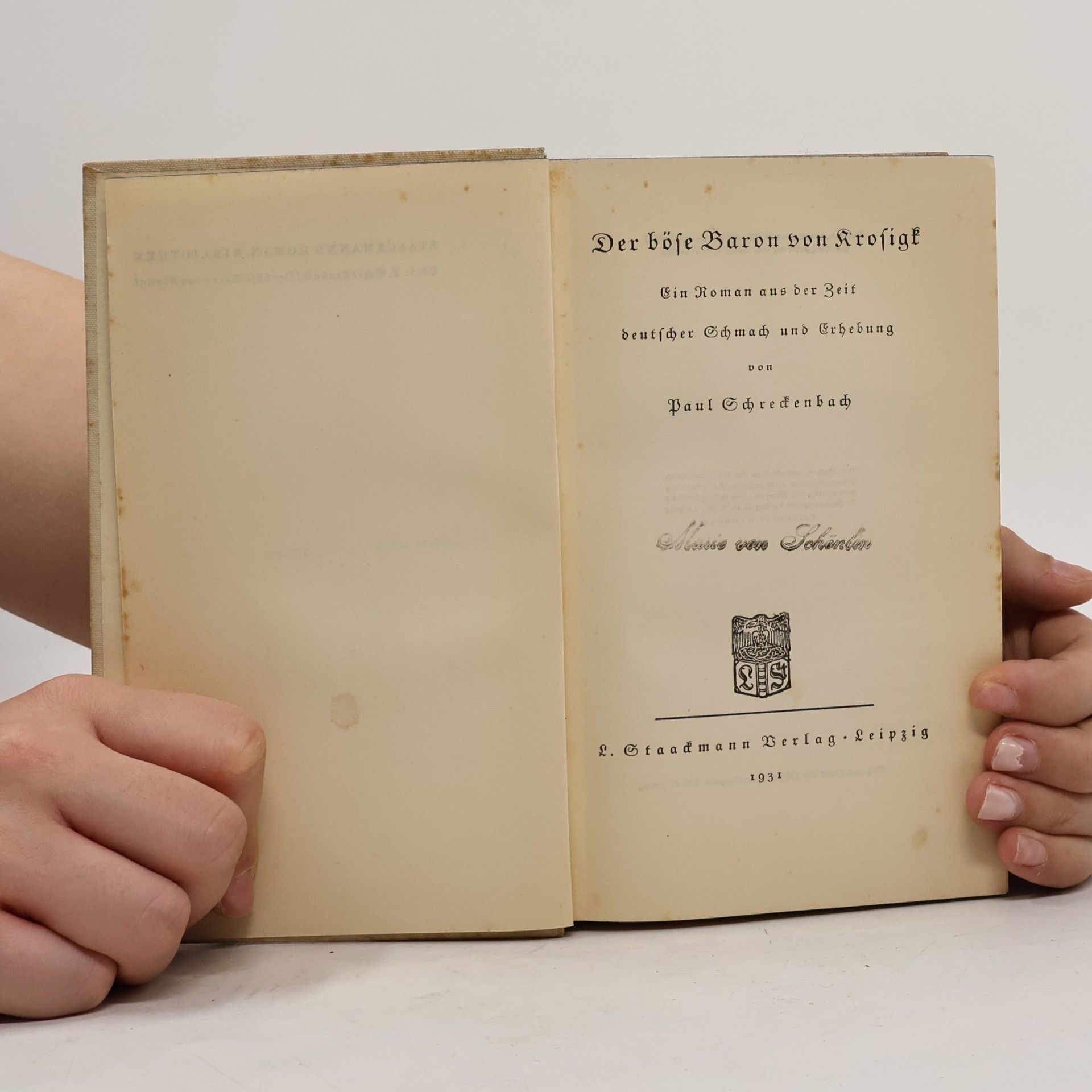 Paul Schreckenbach Der böse Baron von Krosigk