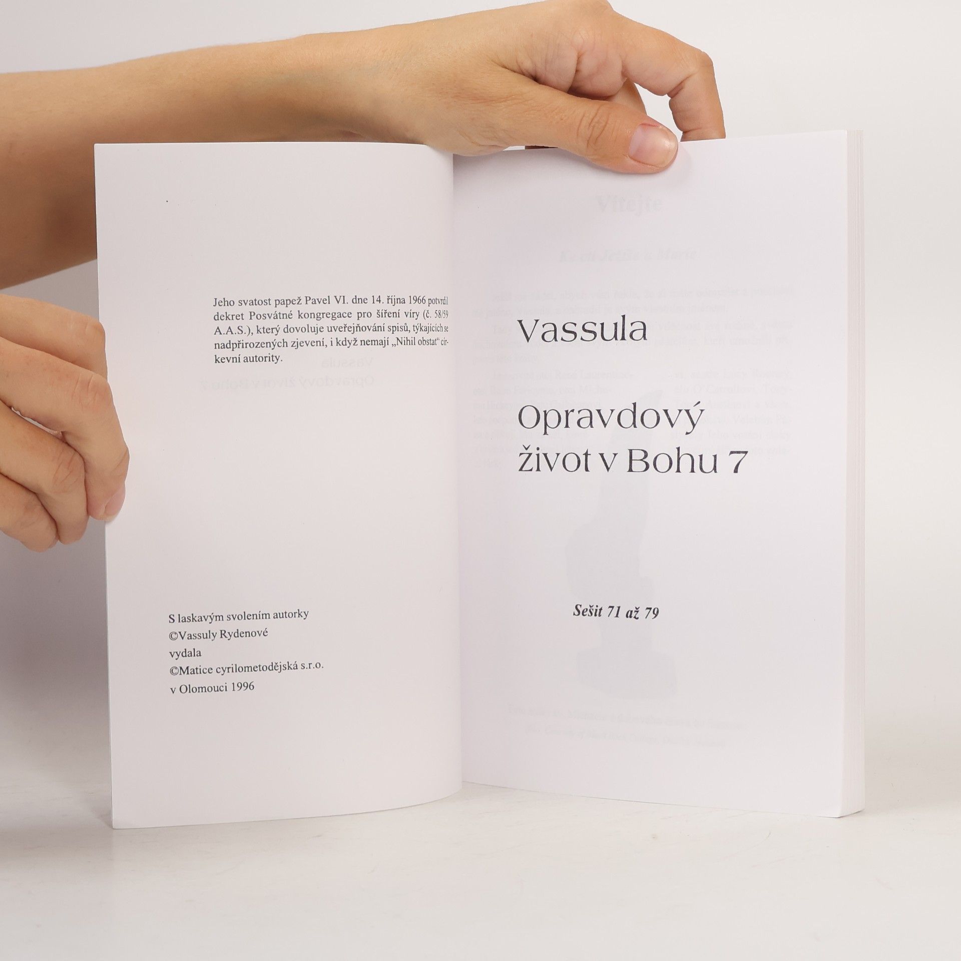 Vassula Ryden Opravdový život v bohu 7