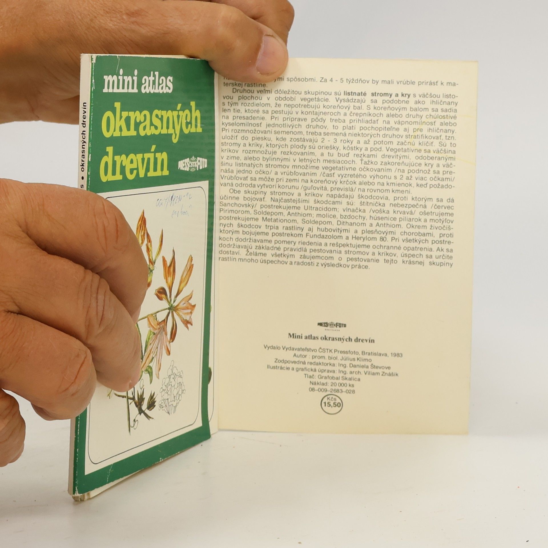 Július Klimo Mini atlas okrasných dřevin