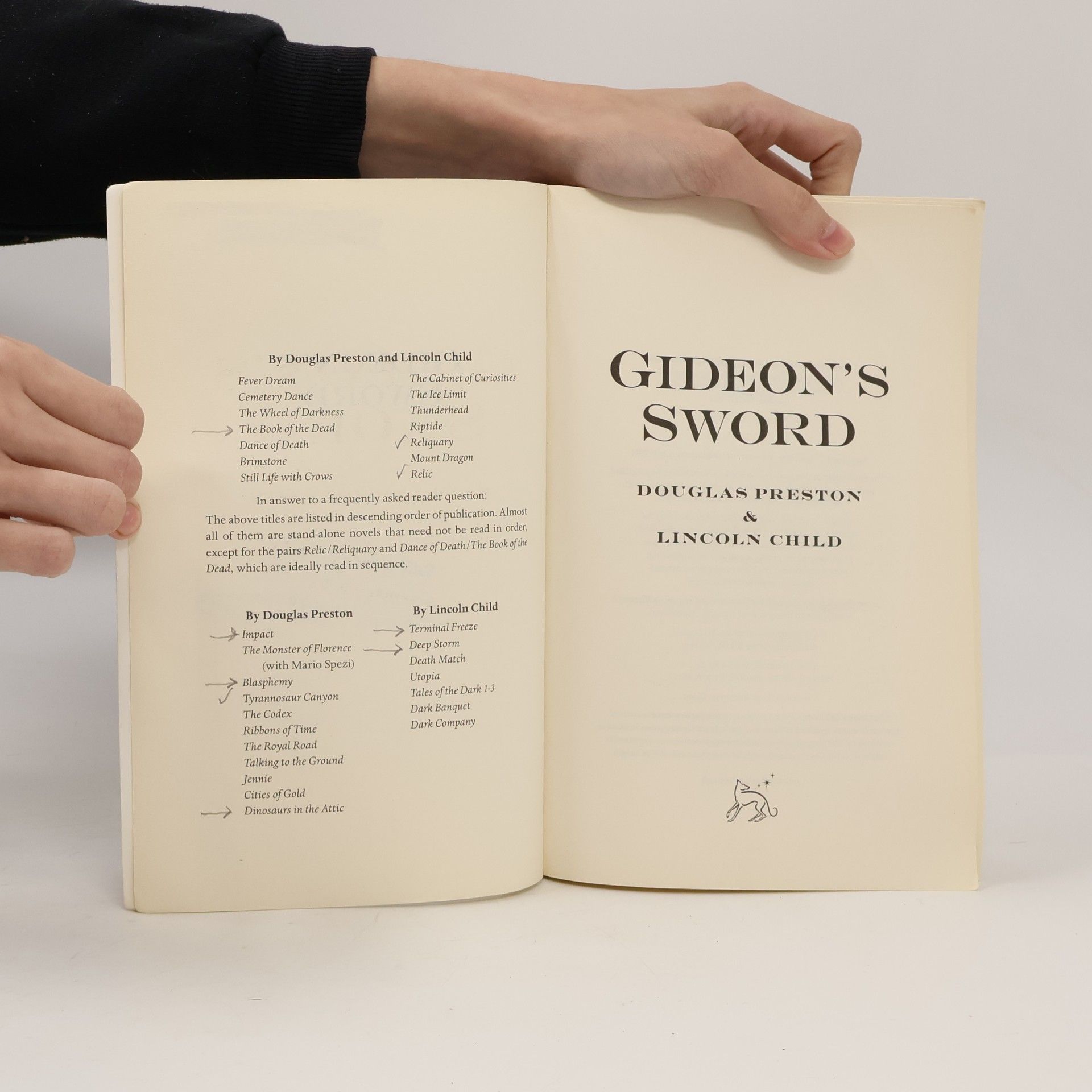 Douglas Preston Gideon Crew: Gideon's Sword