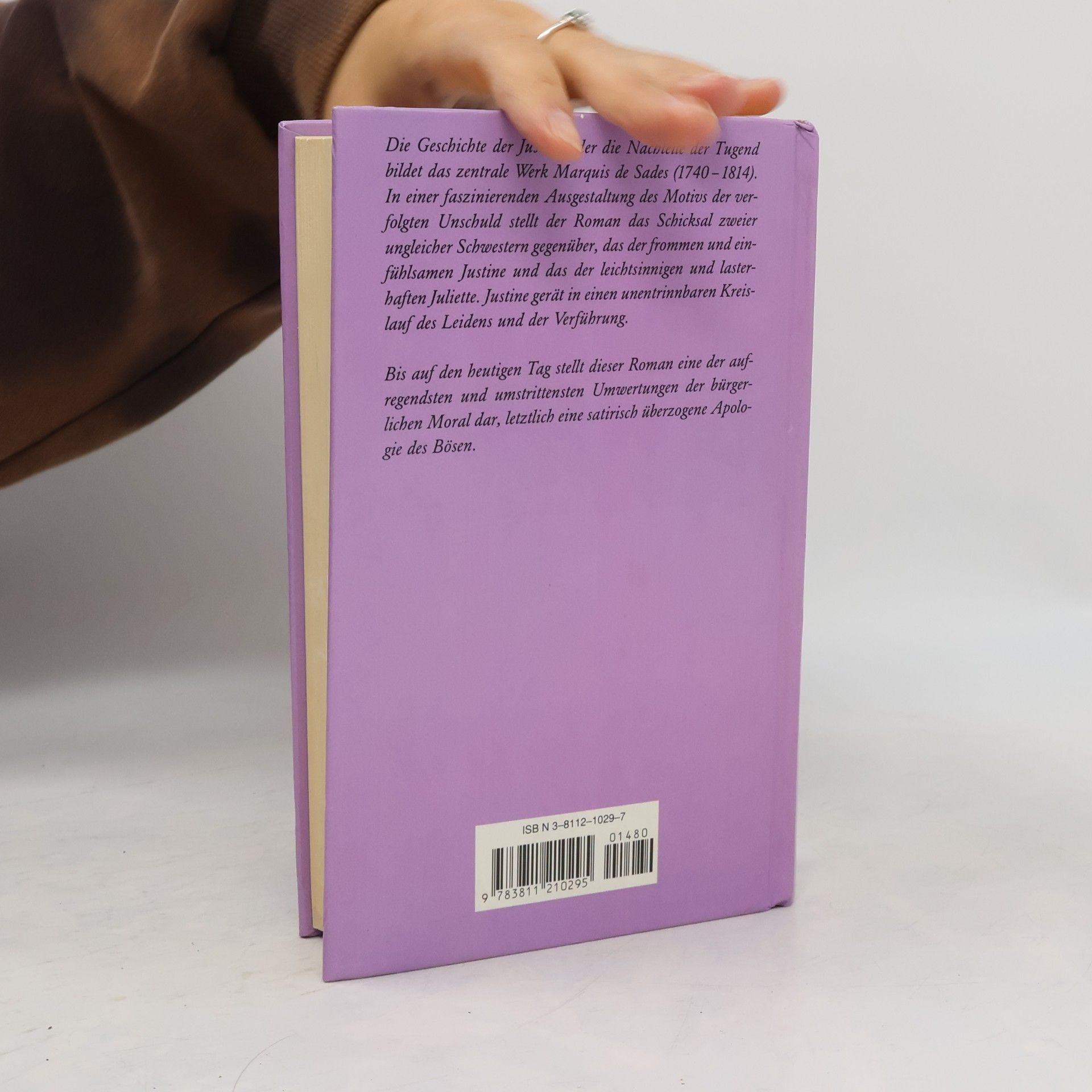 Donatien Alphonse François marquis de Sade Die Geschichte der Justine oder die Nachteile der Tugend